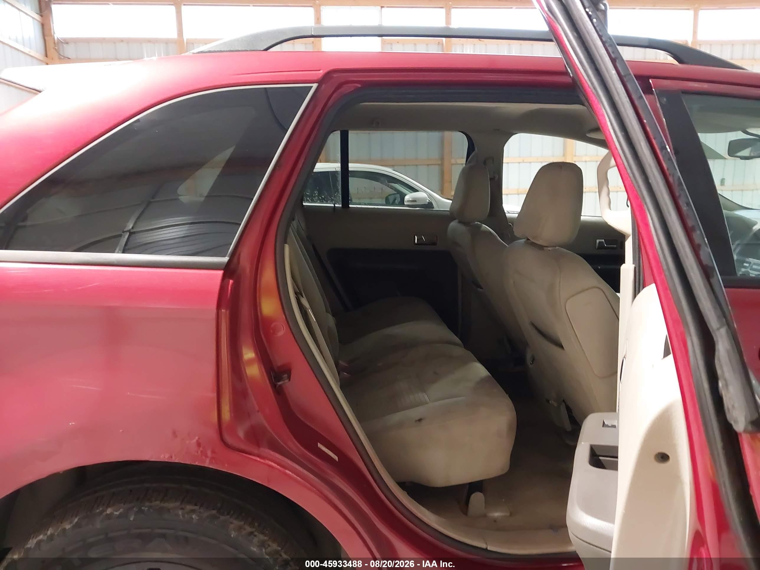 2007 Ford Edge Se Red vin: 2FMDK46C87BB09220