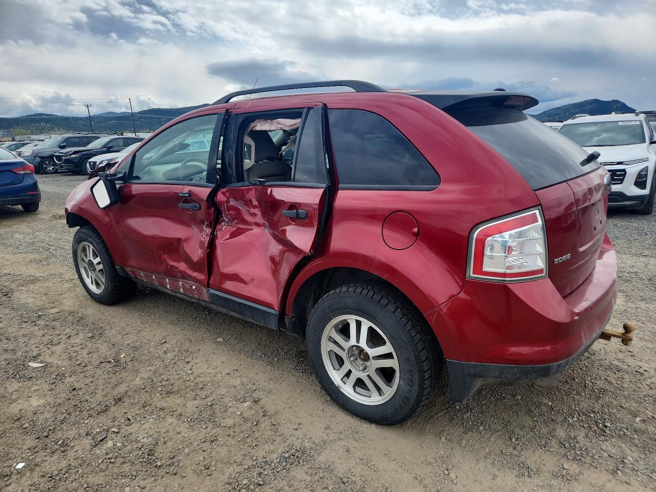 2007 Ford Edge Se Темно-бордовый vin: 2FMDK46C87BB18533