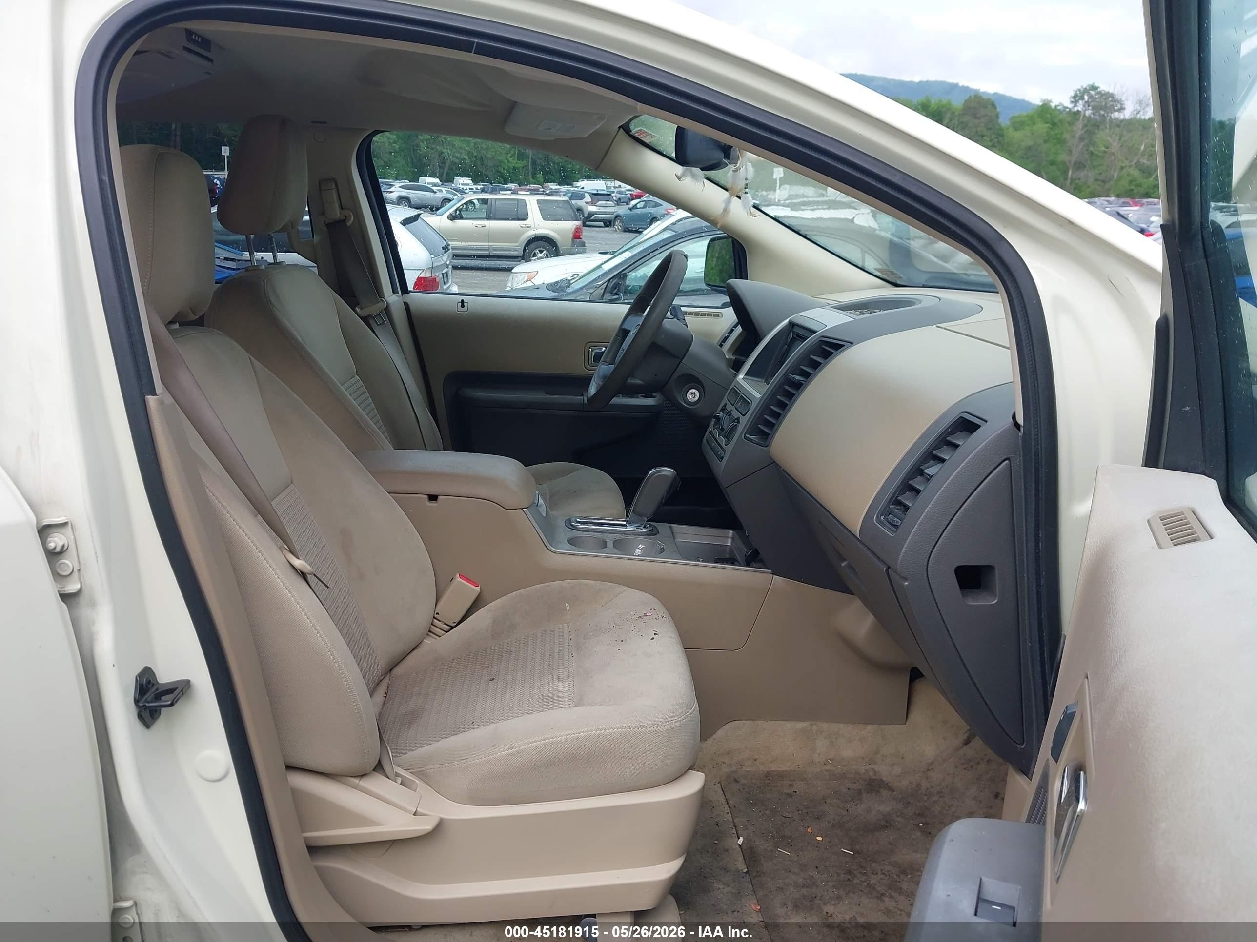 2007 Ford Edge Se White vin: 2FMDK46C97BB29881