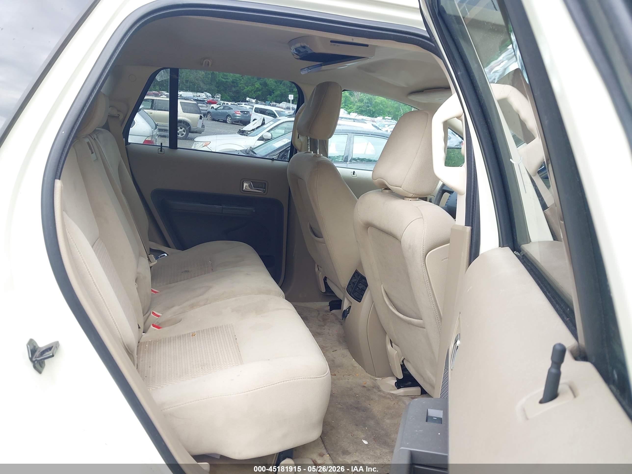 2007 Ford Edge Se White vin: 2FMDK46C97BB29881