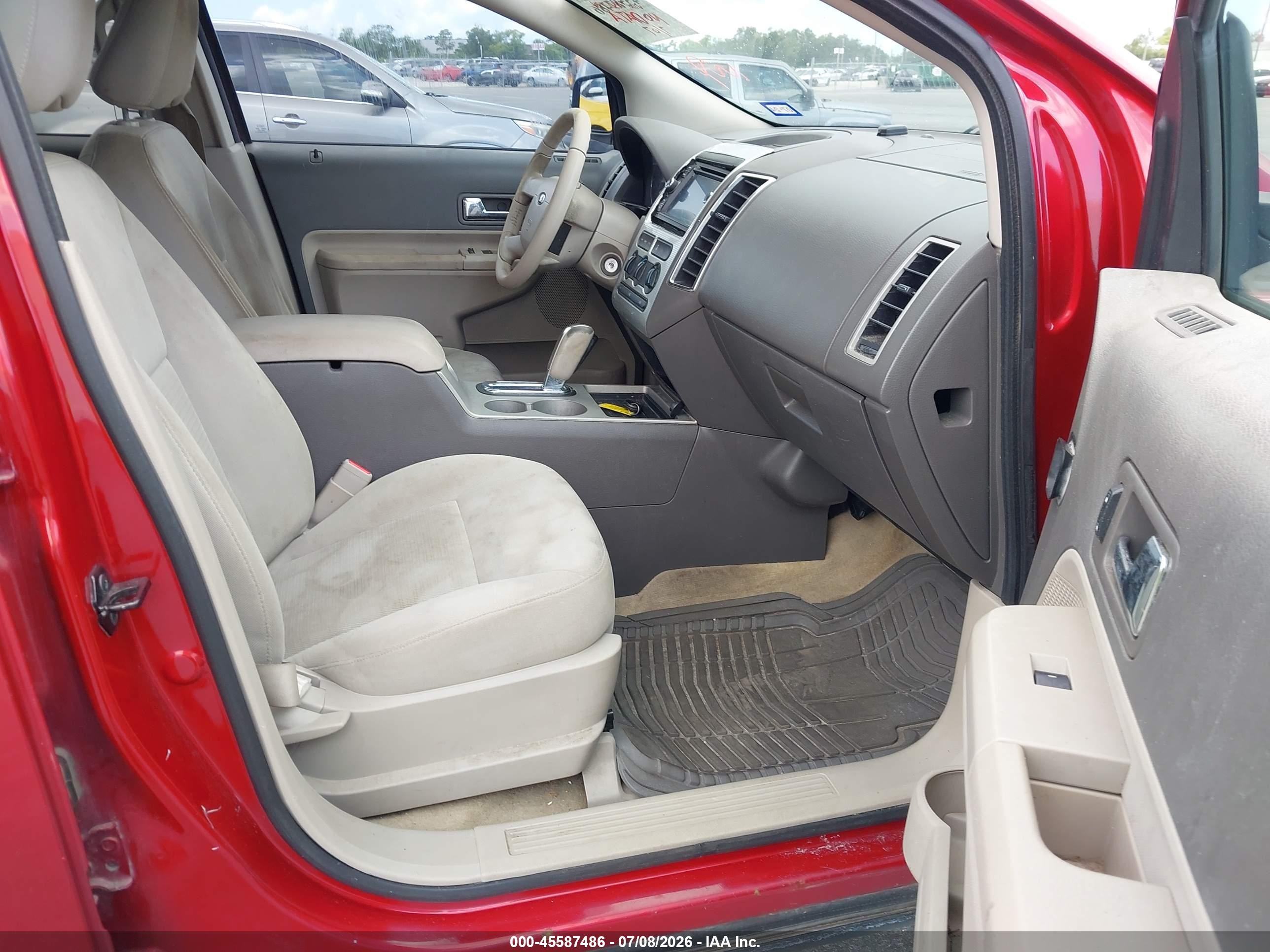 2008 Ford Edge Sel Red vin: 2FMDK48C08BA30784