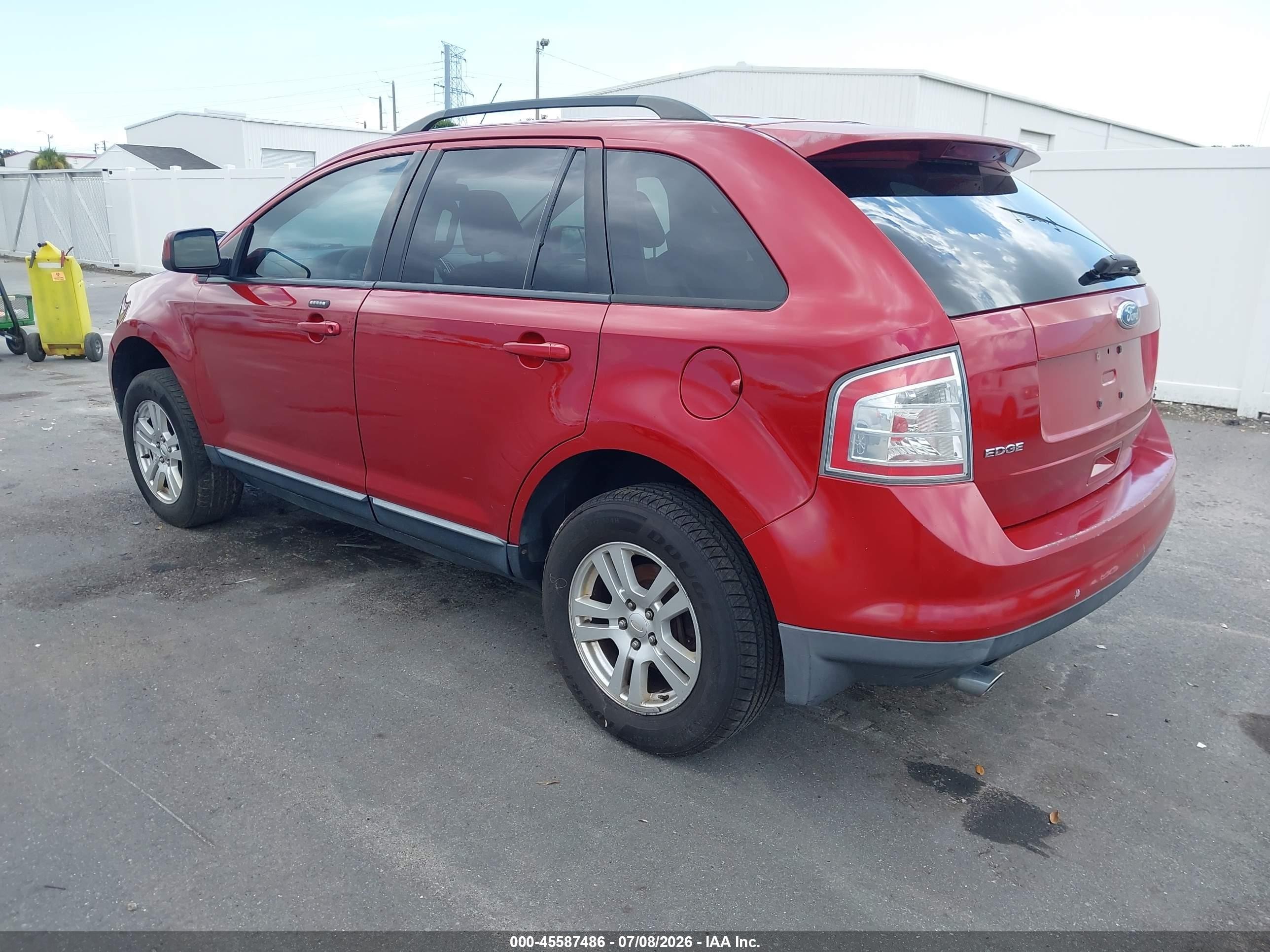 2008 Ford Edge Sel Red vin: 2FMDK48C08BA30784