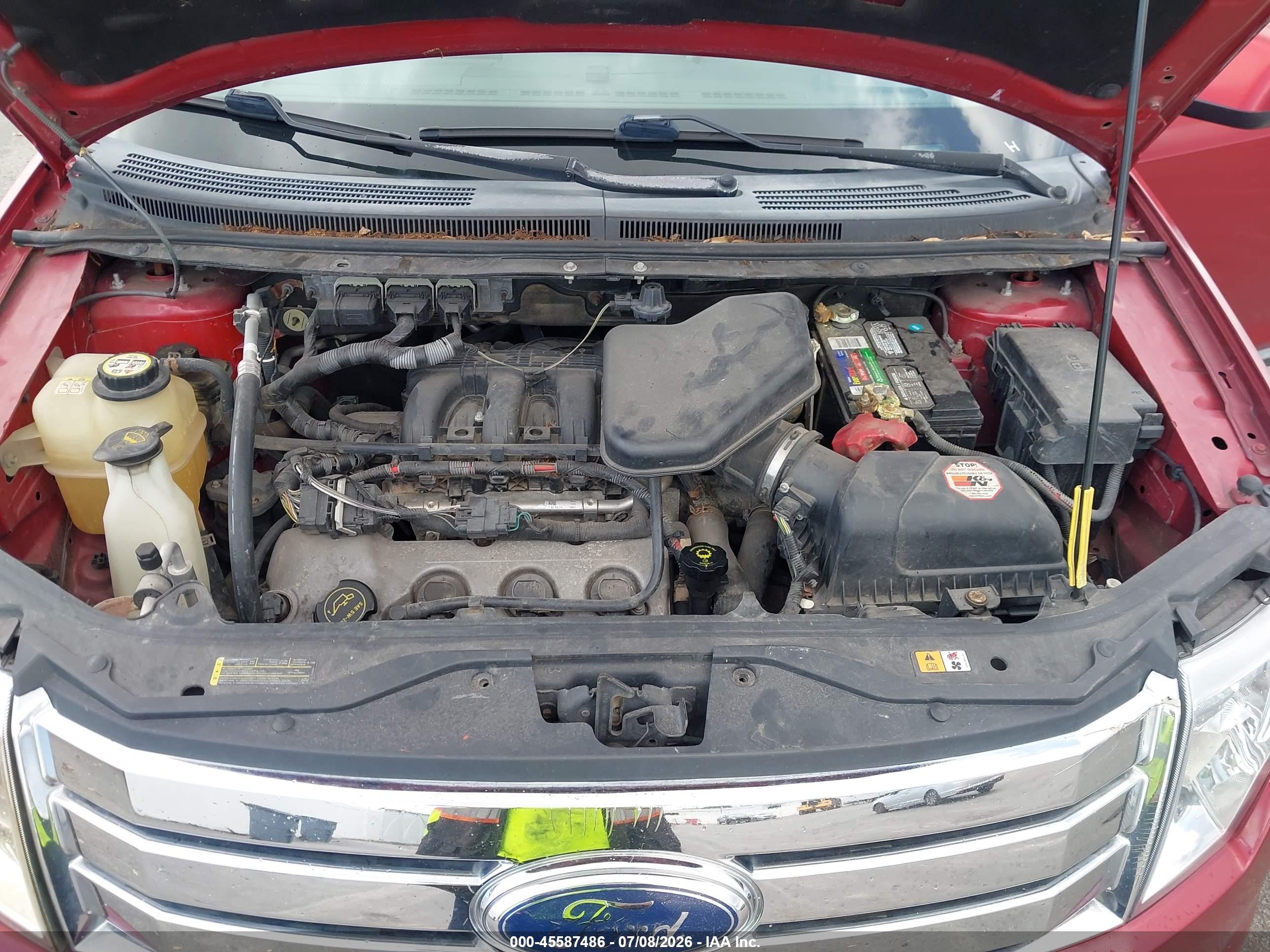 2008 Ford Edge Sel Red vin: 2FMDK48C08BA30784