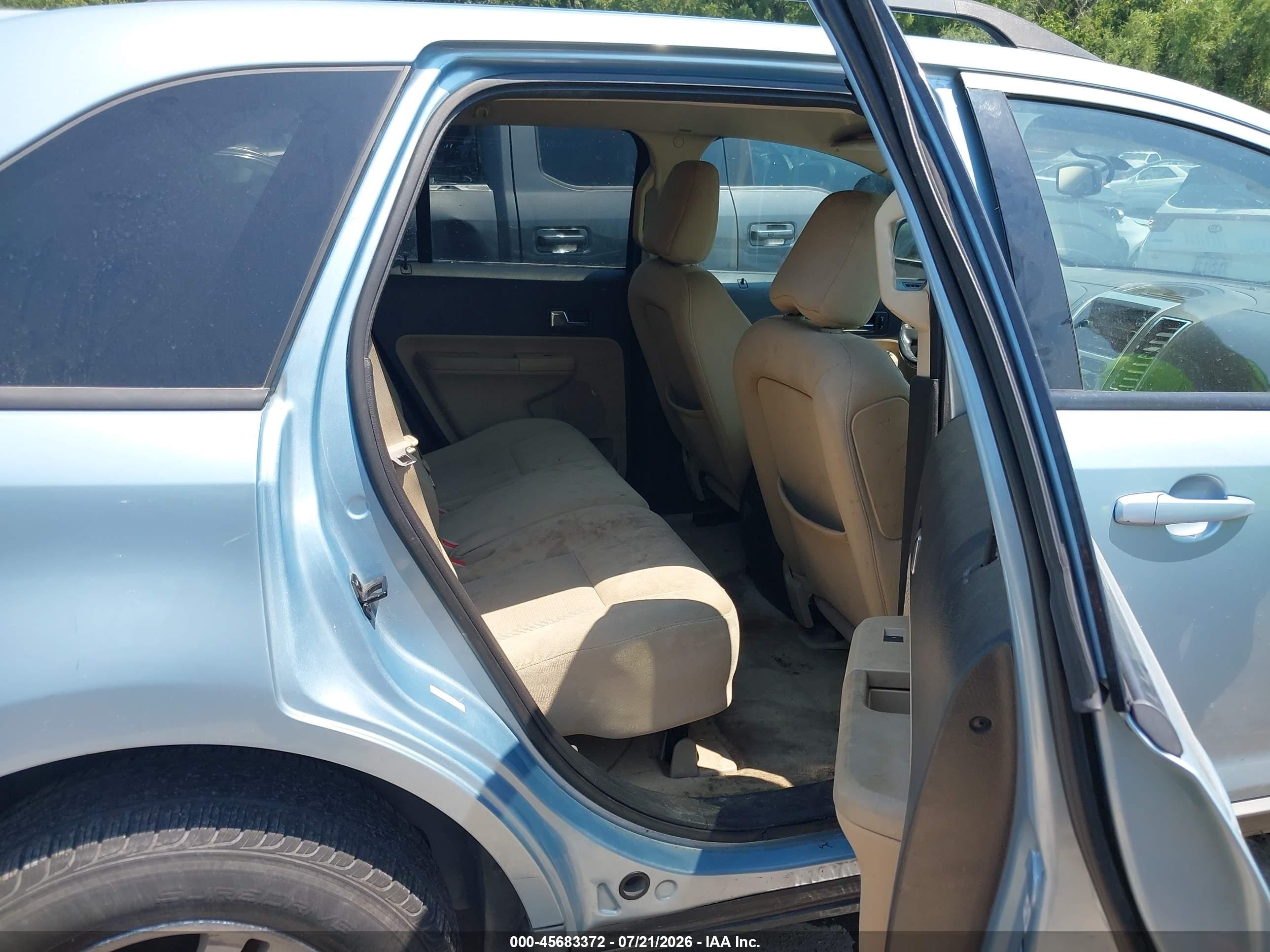2008 Ford Edge Sel Синий vin: 2FMDK48C08BA53546