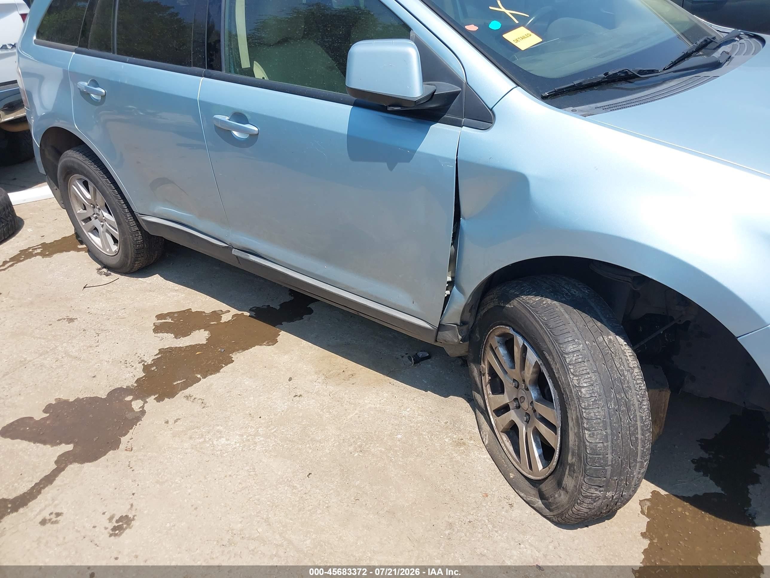 2008 Ford Edge Sel Синий vin: 2FMDK48C08BA53546