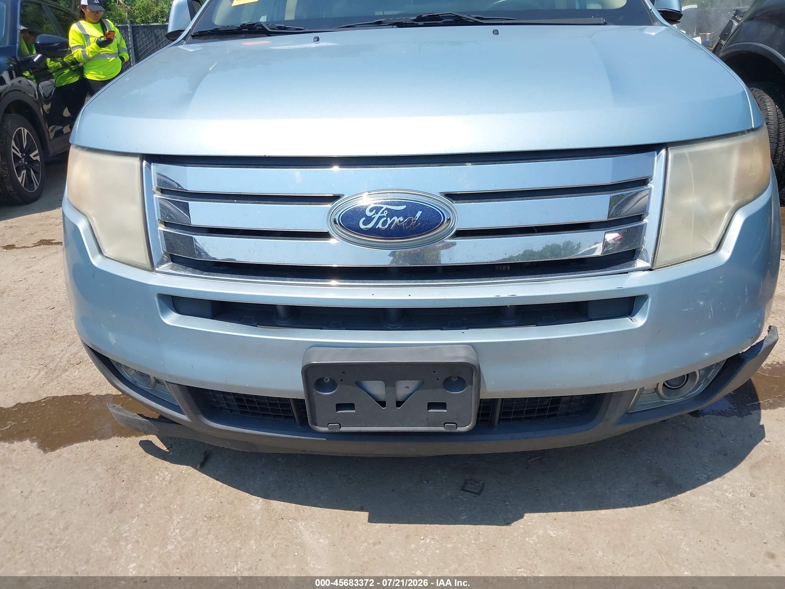 2008 Ford Edge Sel Синий vin: 2FMDK48C08BA53546