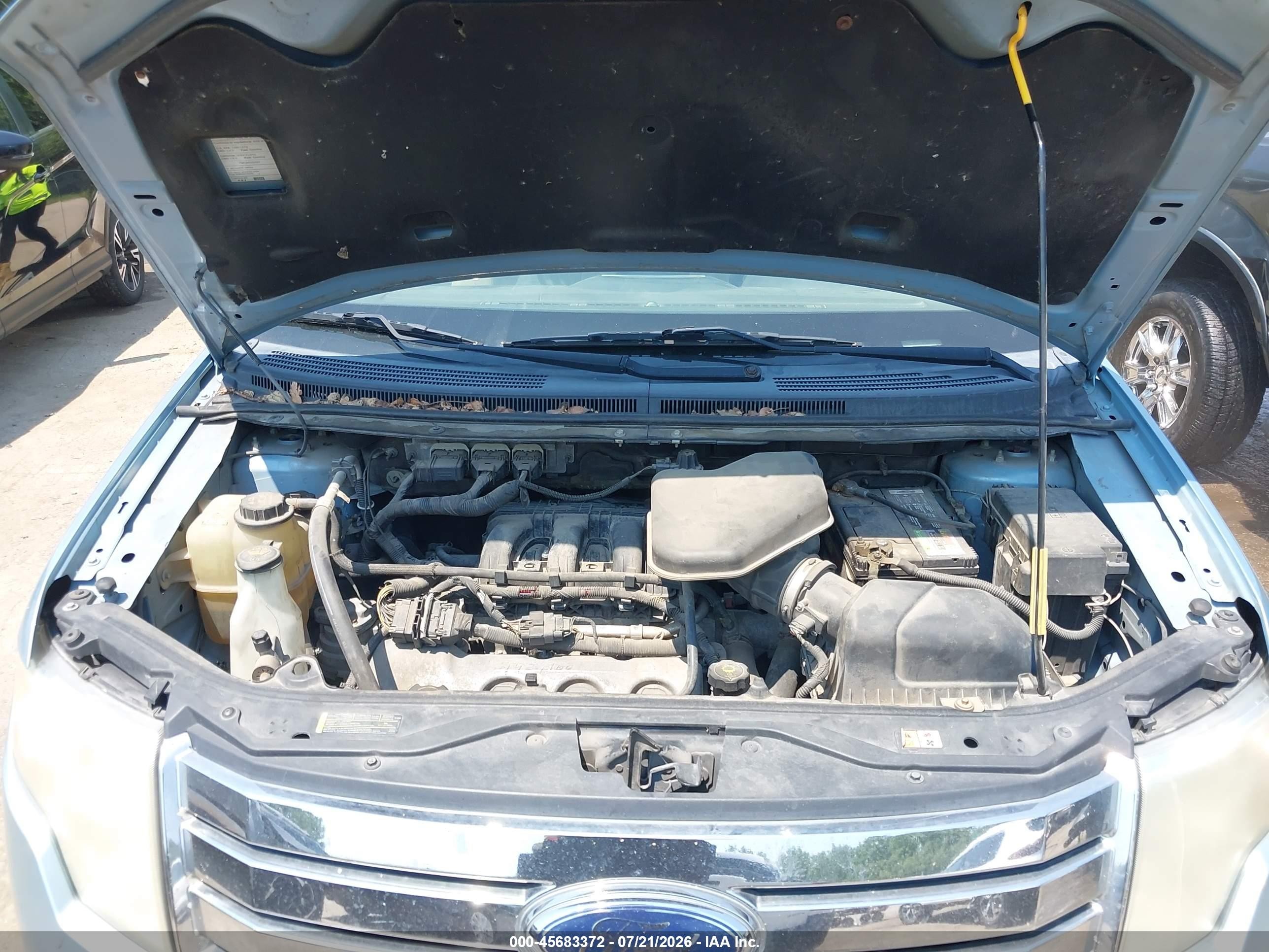 2008 Ford Edge Sel Синий vin: 2FMDK48C08BA53546