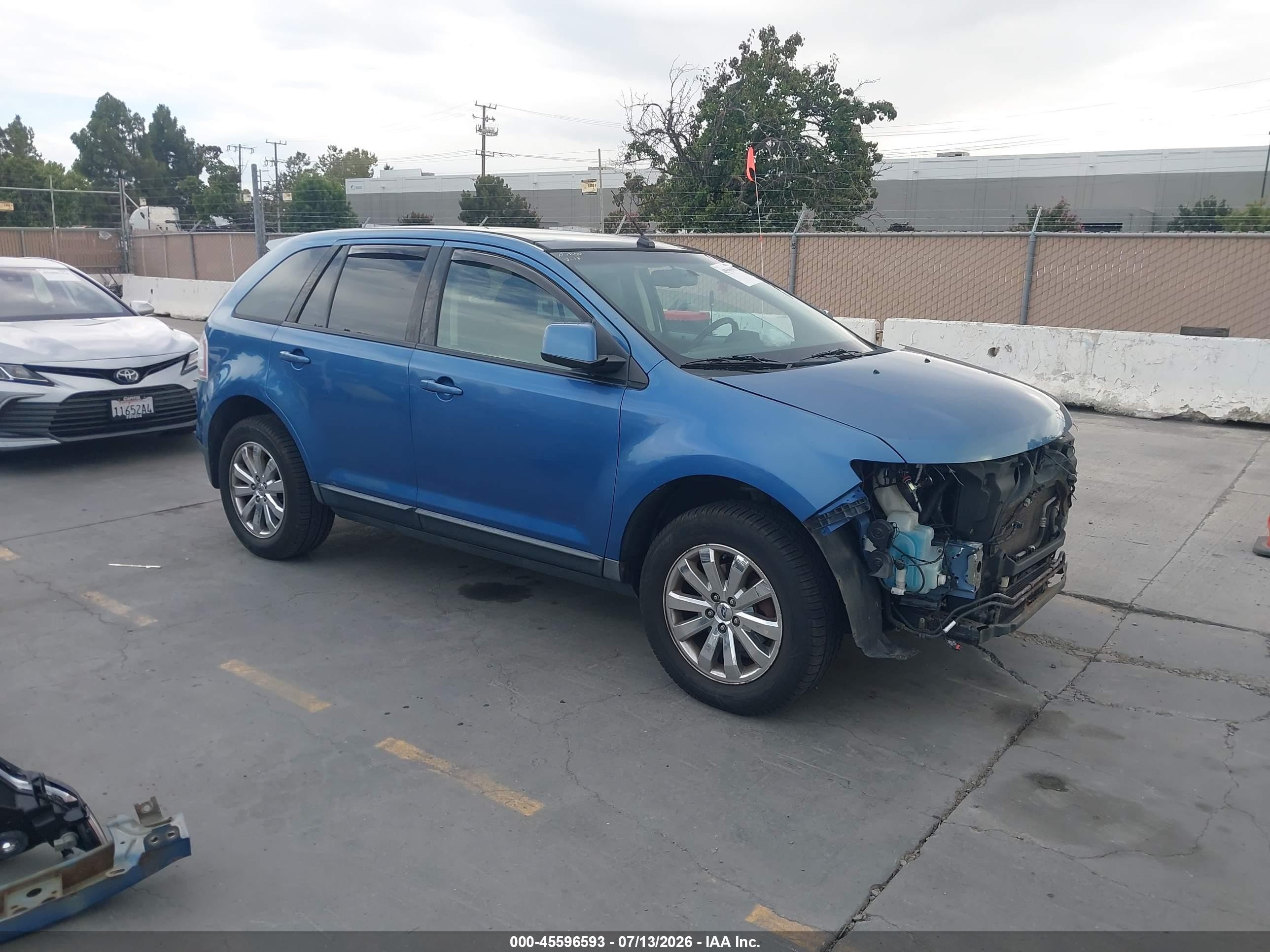 2009 Ford Edge Sel Blue vin: 2FMDK48C09BA88217
