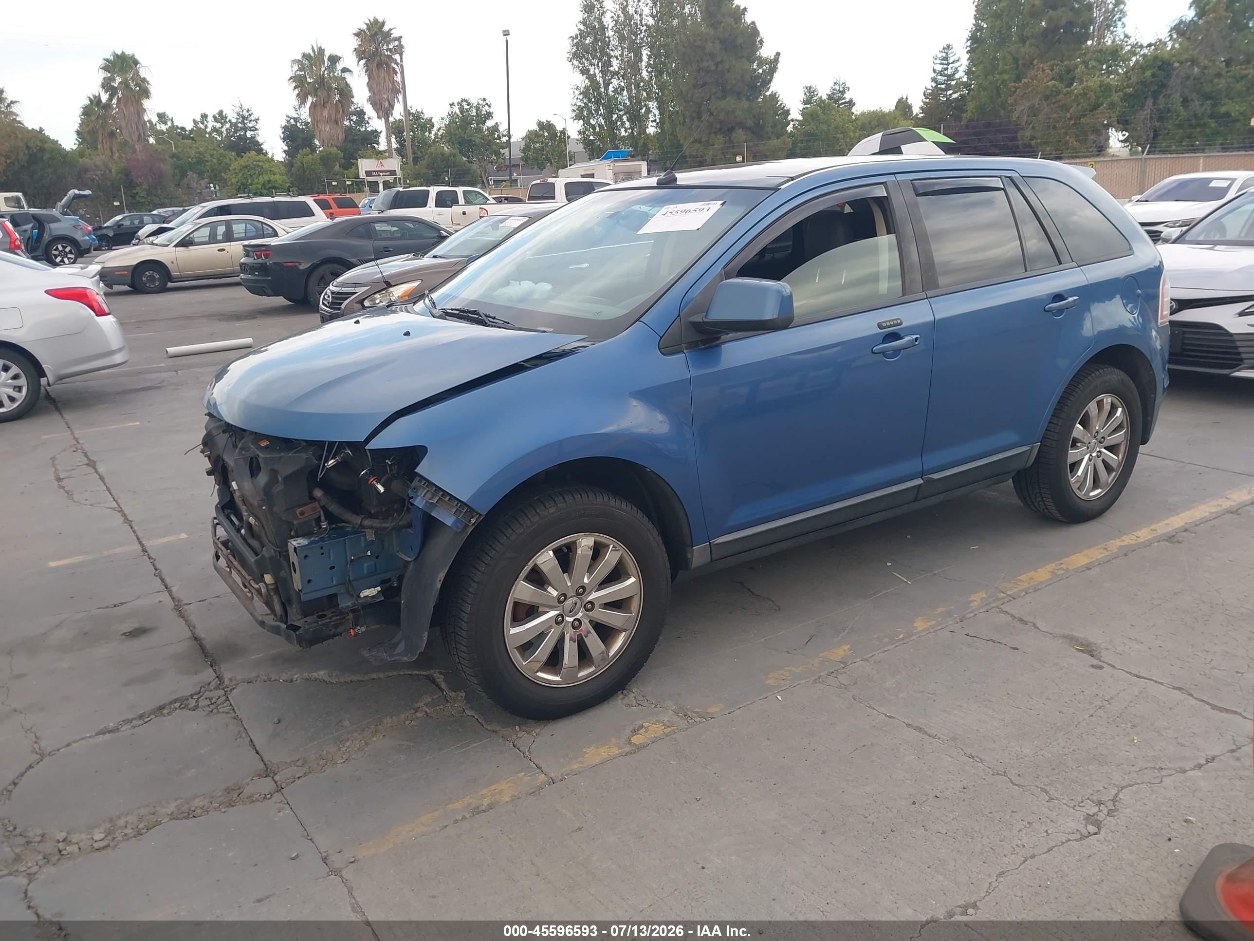 2009 Ford Edge Sel Blue vin: 2FMDK48C09BA88217