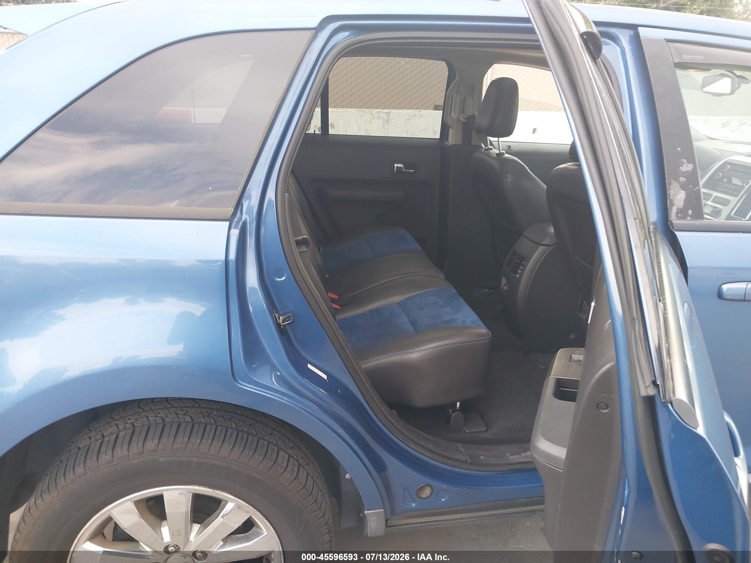 2009 Ford Edge Sel Blue vin: 2FMDK48C09BA88217