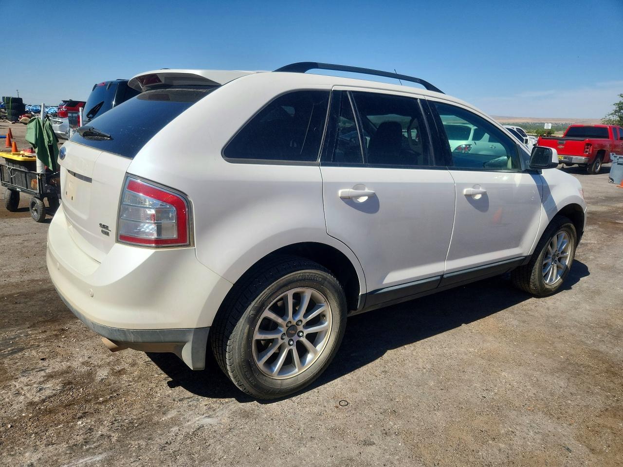 2009 Ford Edge Sel White vin: 2FMDK48C09BB00852