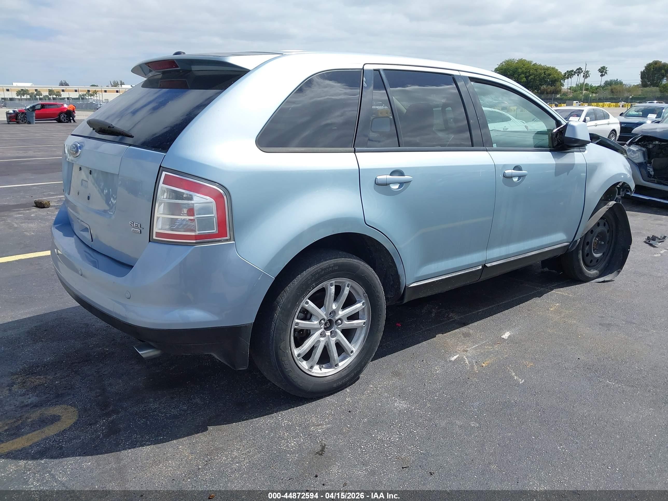2008 Ford Edge Sel Blue vin: 2FMDK48C18BA09426