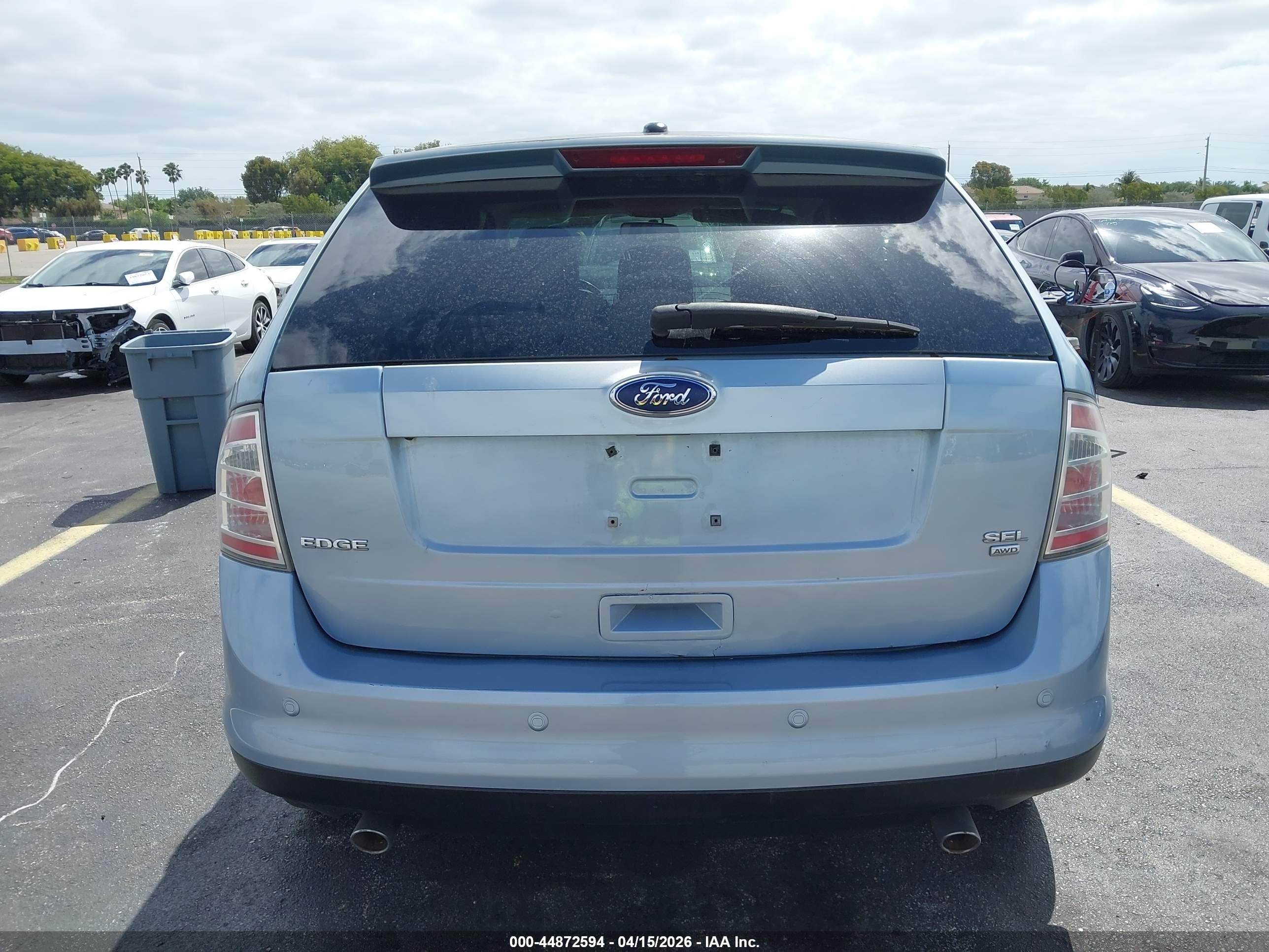 2008 Ford Edge Sel Blue vin: 2FMDK48C18BA09426