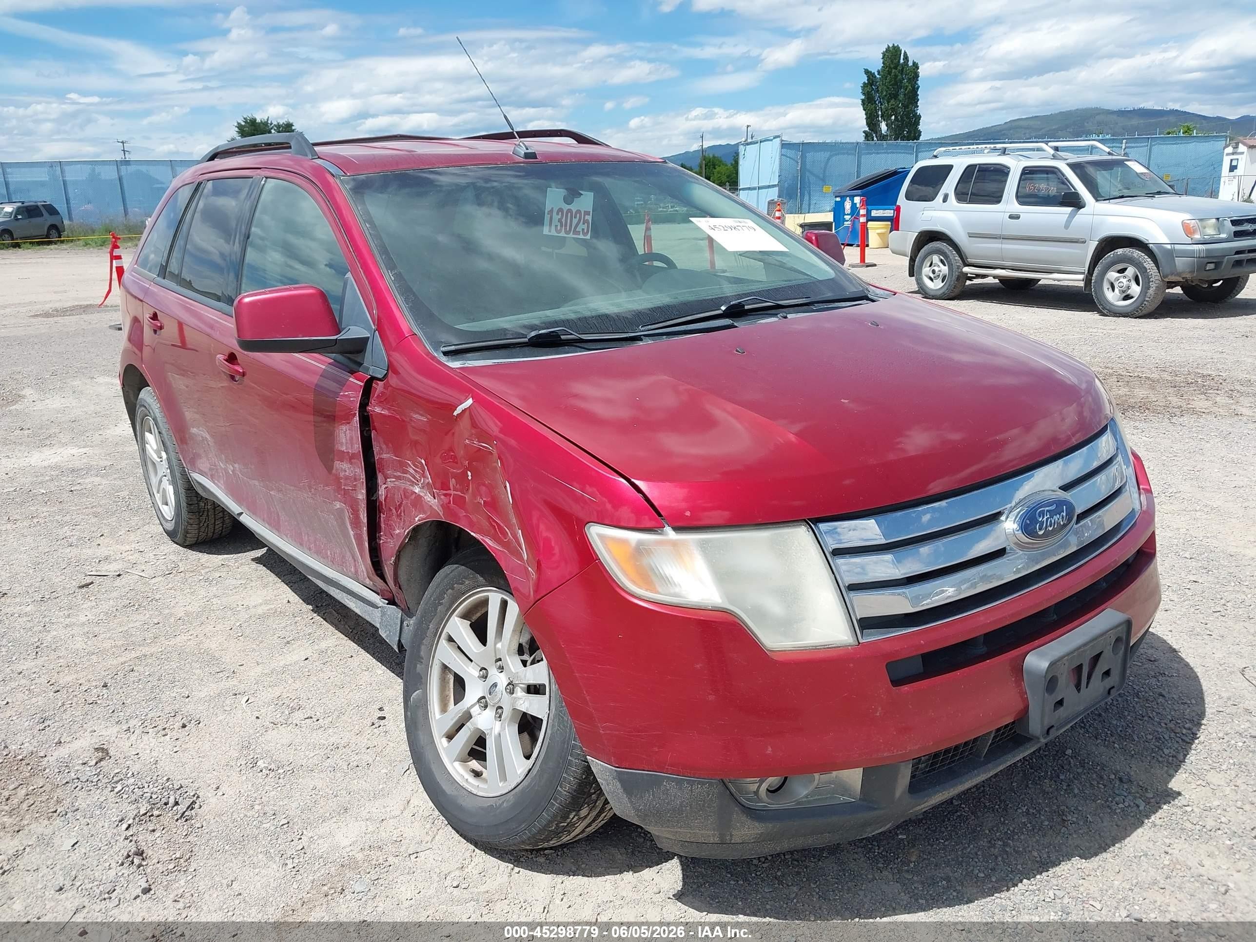 2008 Ford Edge Sel Красный vin: 2FMDK48C18BA20622