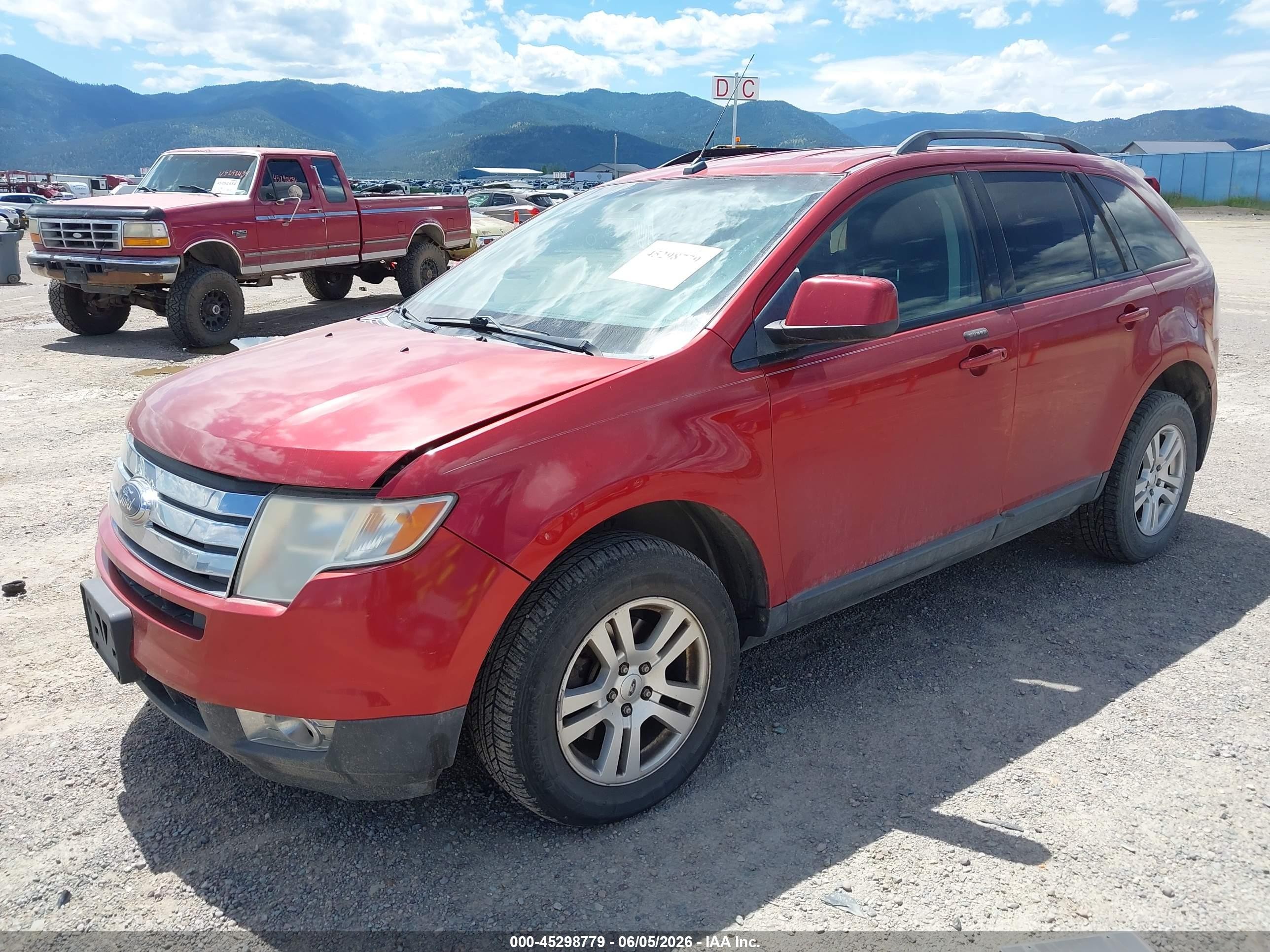 2008 Ford Edge Sel Красный vin: 2FMDK48C18BA20622