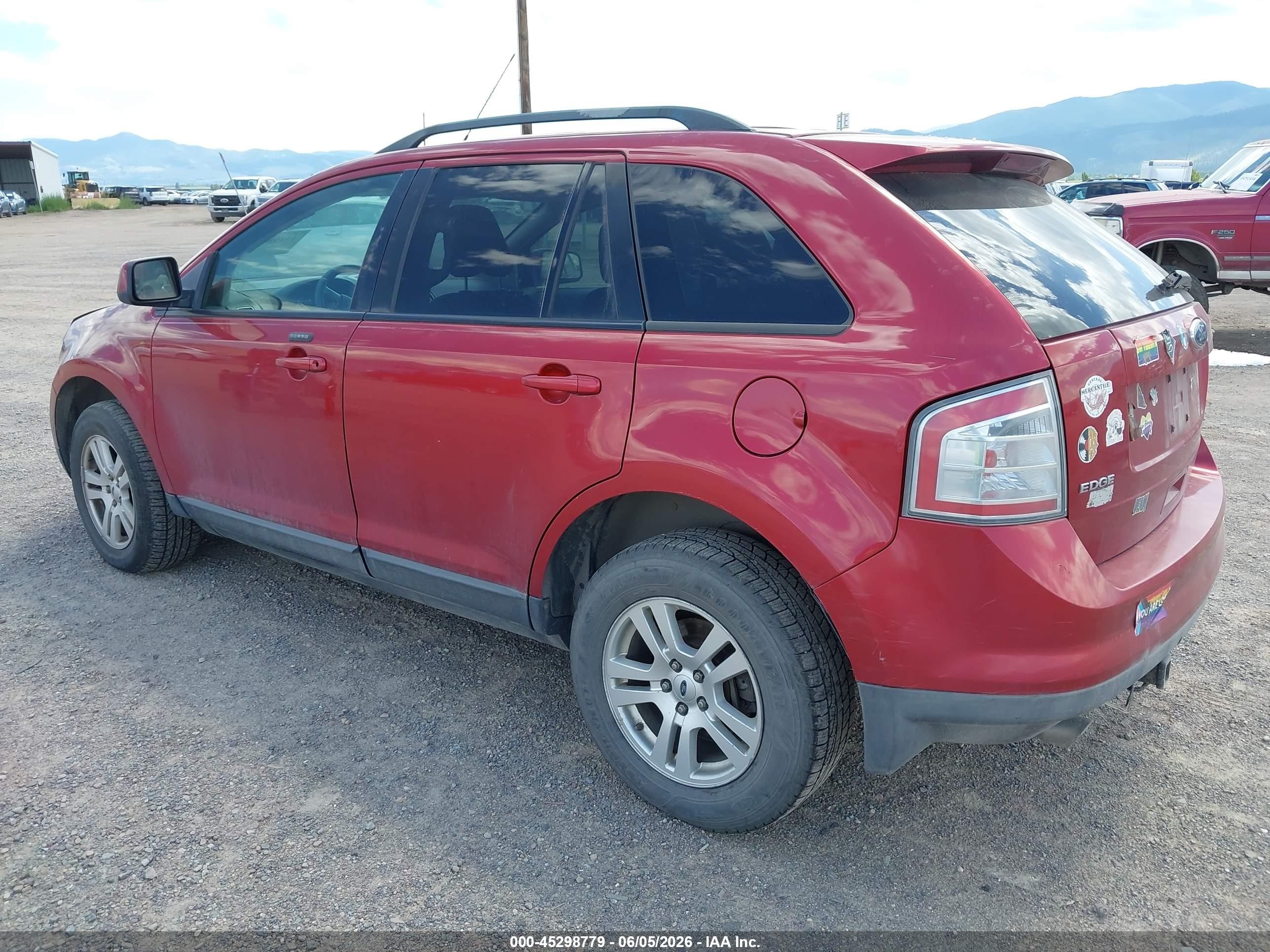 2008 Ford Edge Sel Красный vin: 2FMDK48C18BA20622