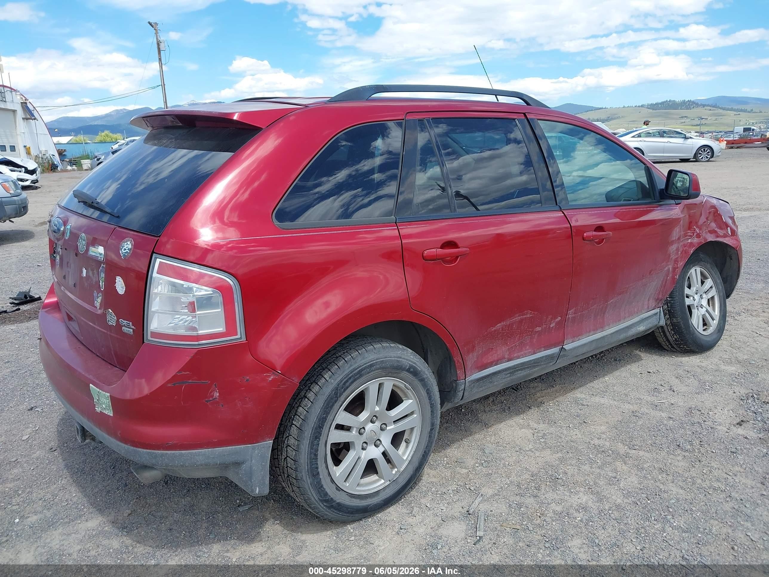 2008 Ford Edge Sel Красный vin: 2FMDK48C18BA20622