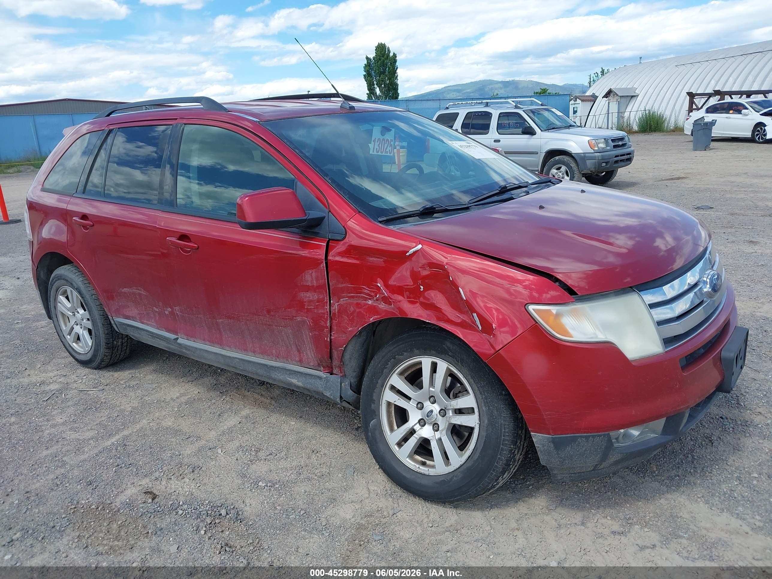 2008 Ford Edge Sel Красный vin: 2FMDK48C18BA20622