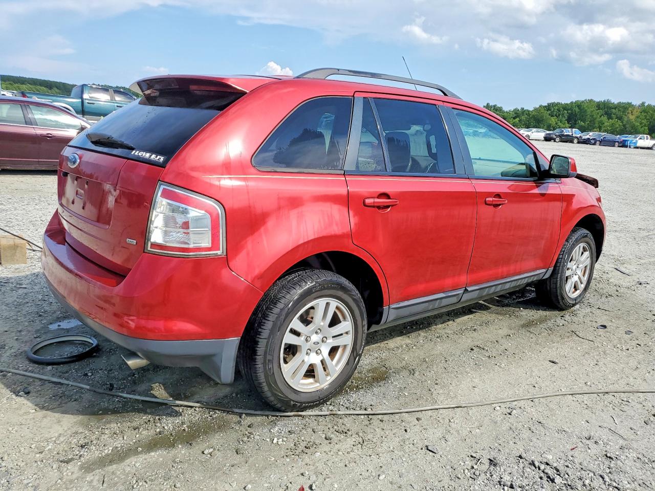 2007 Ford Edge Sel Burgundy vin: 2FMDK48C27BA76485
