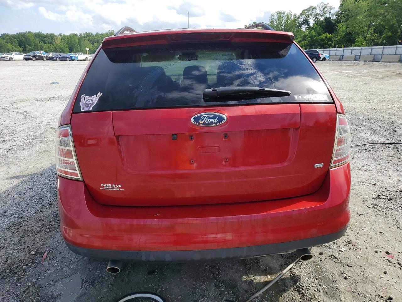 2007 Ford Edge Sel Burgundy vin: 2FMDK48C27BA76485