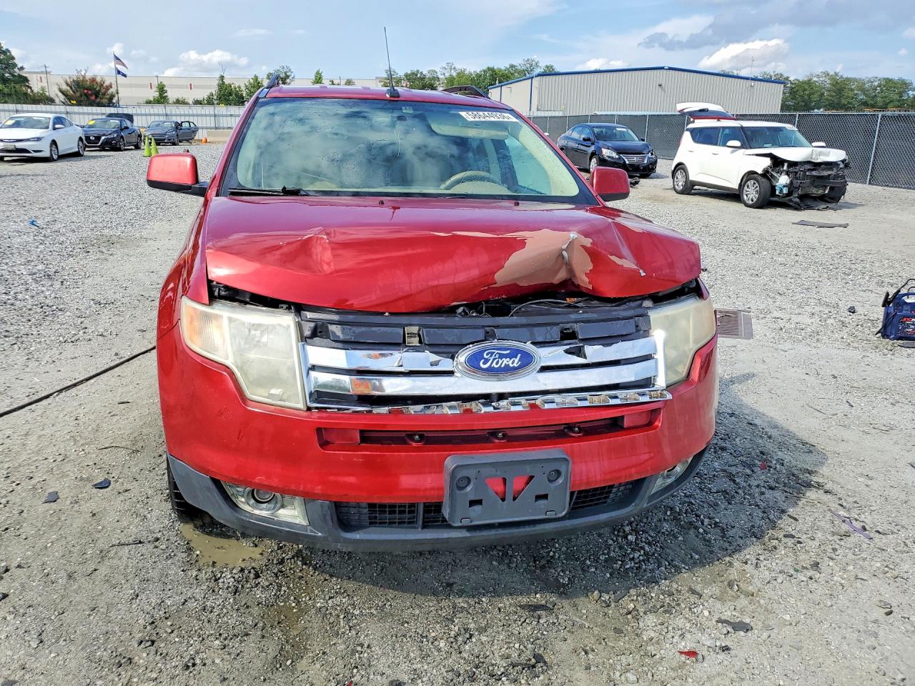 2007 Ford Edge Sel Burgundy vin: 2FMDK48C27BA76485