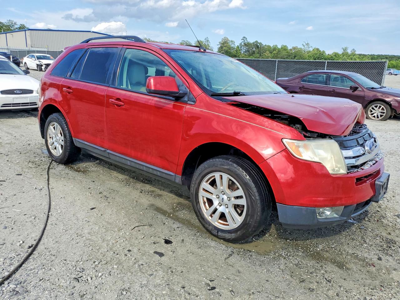 2007 Ford Edge Sel Burgundy vin: 2FMDK48C27BA76485