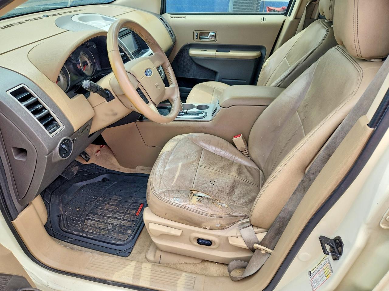 2007 Ford Edge Beige vin: 2FMDK48C27BB20663