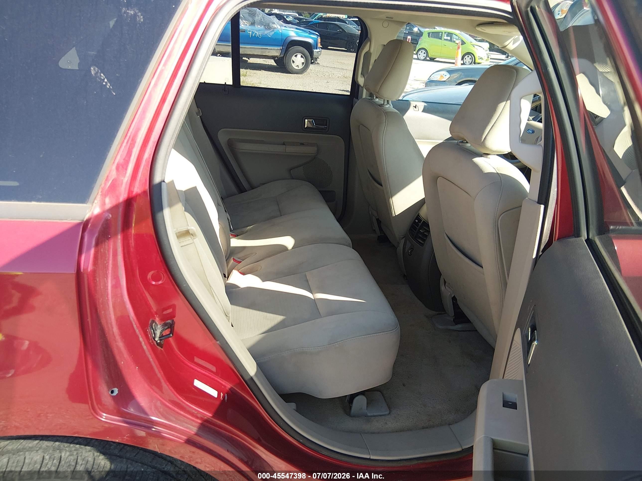 2008 Ford Edge Sel Red vin: 2FMDK48C28BA16059