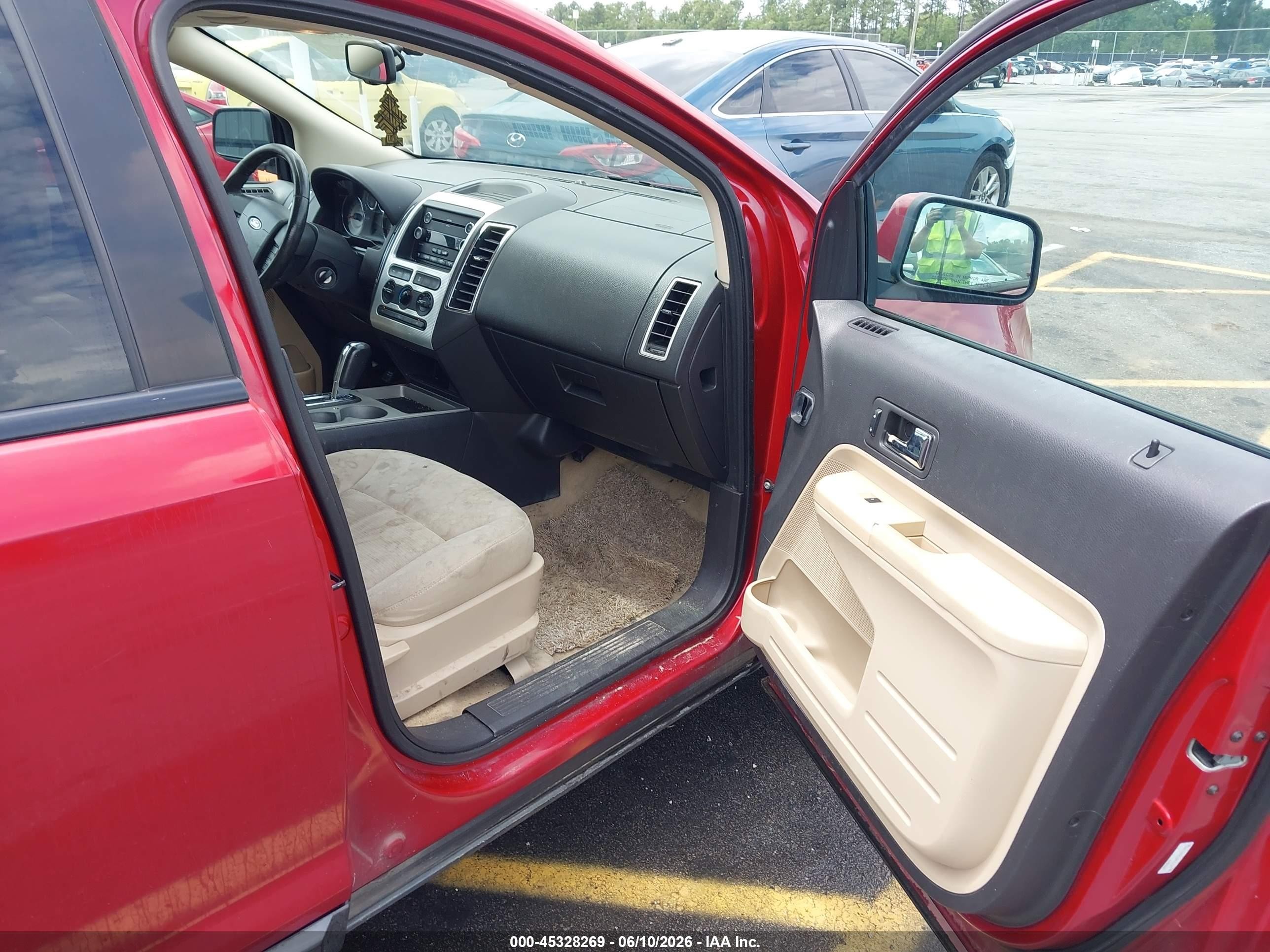 2008 Ford Edge Sel Red vin: 2FMDK48C28BA18216
