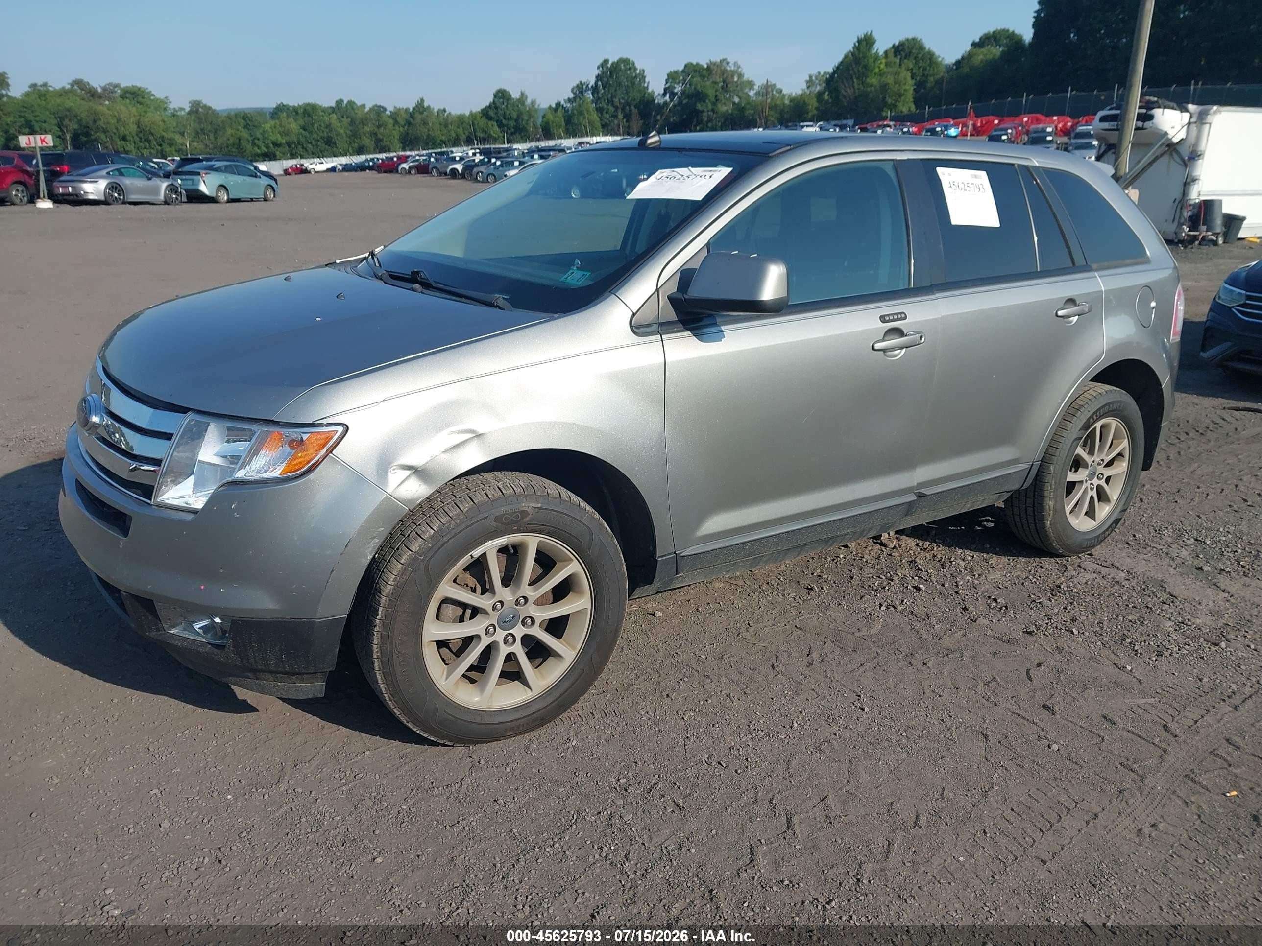 2008 Ford Edge Sel Gray vin: 2FMDK48C28BB48254