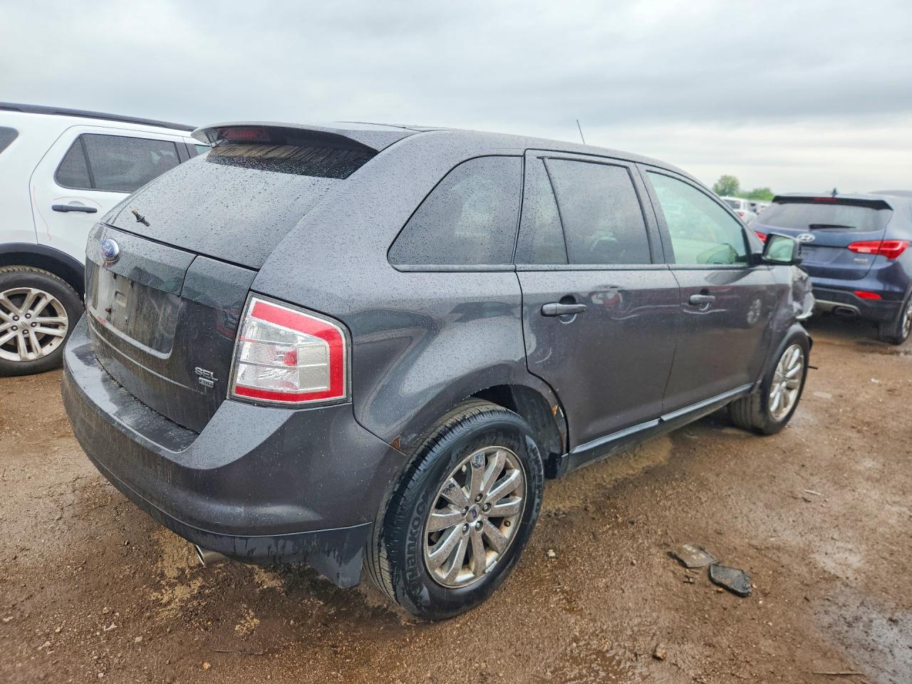 2007 Ford Edge Sel Gray vin: 2FMDK48C37BB04682