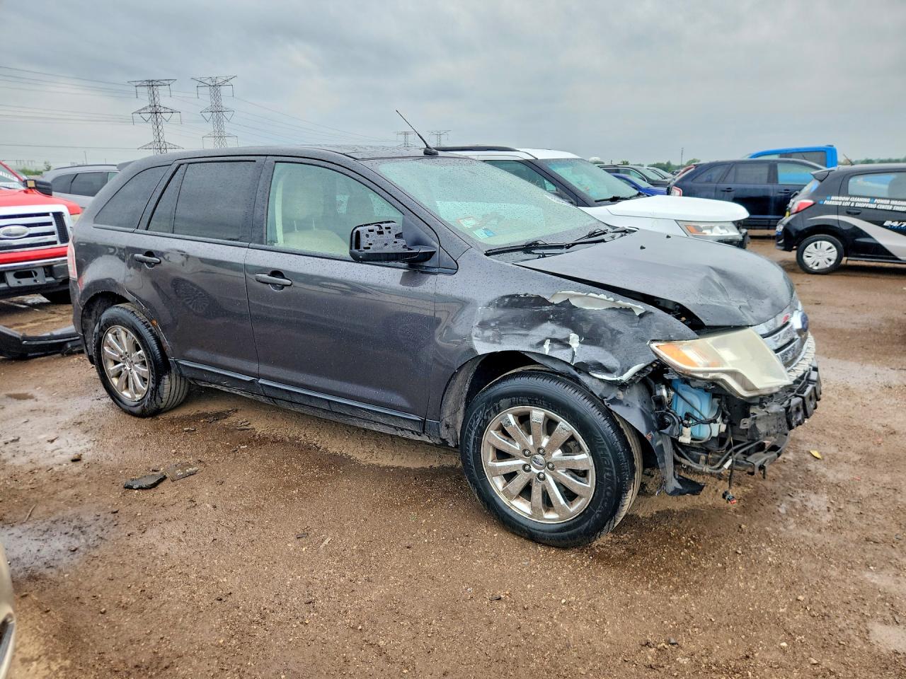 2007 Ford Edge Sel Gray vin: 2FMDK48C37BB04682