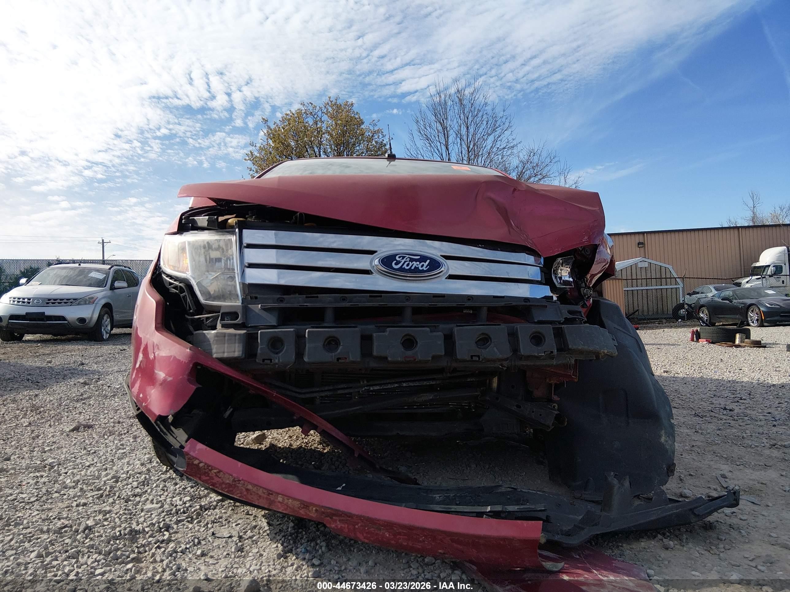 2008 Ford Edge Sel Red vin: 2FMDK48C38BA13350