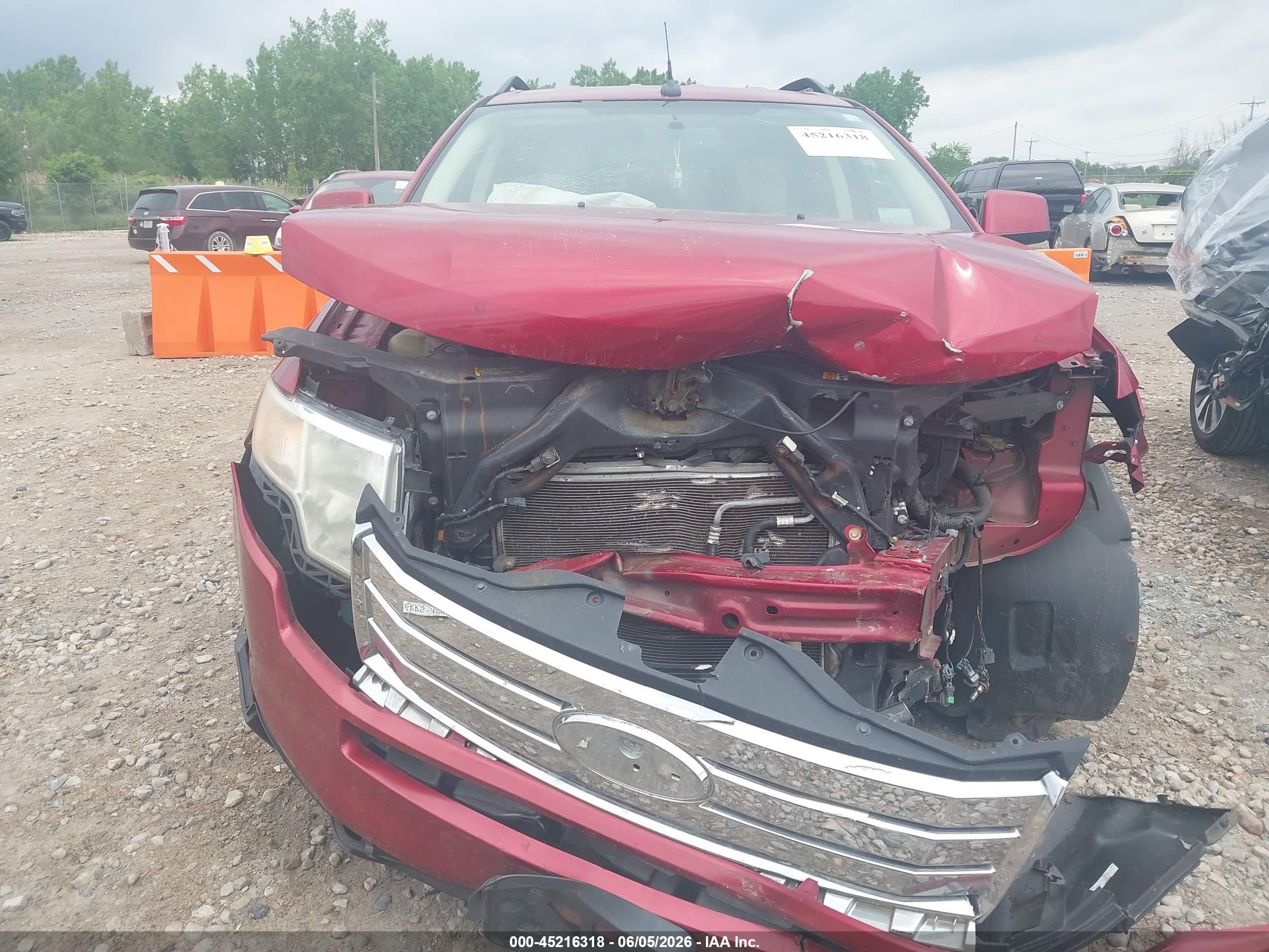 2008 Ford Edge Sel Red vin: 2FMDK48C38BB30569