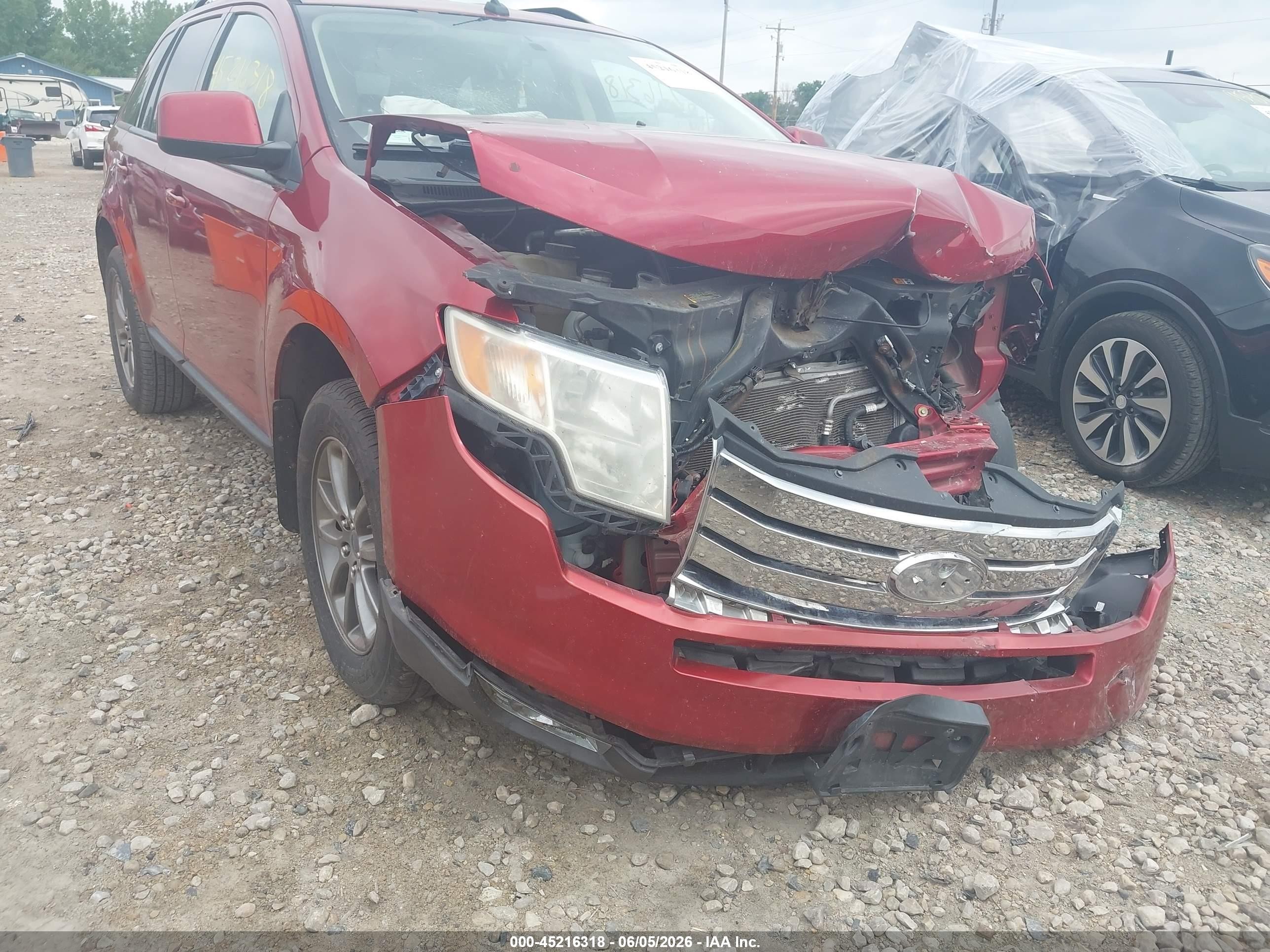 2008 Ford Edge Sel Red vin: 2FMDK48C38BB30569