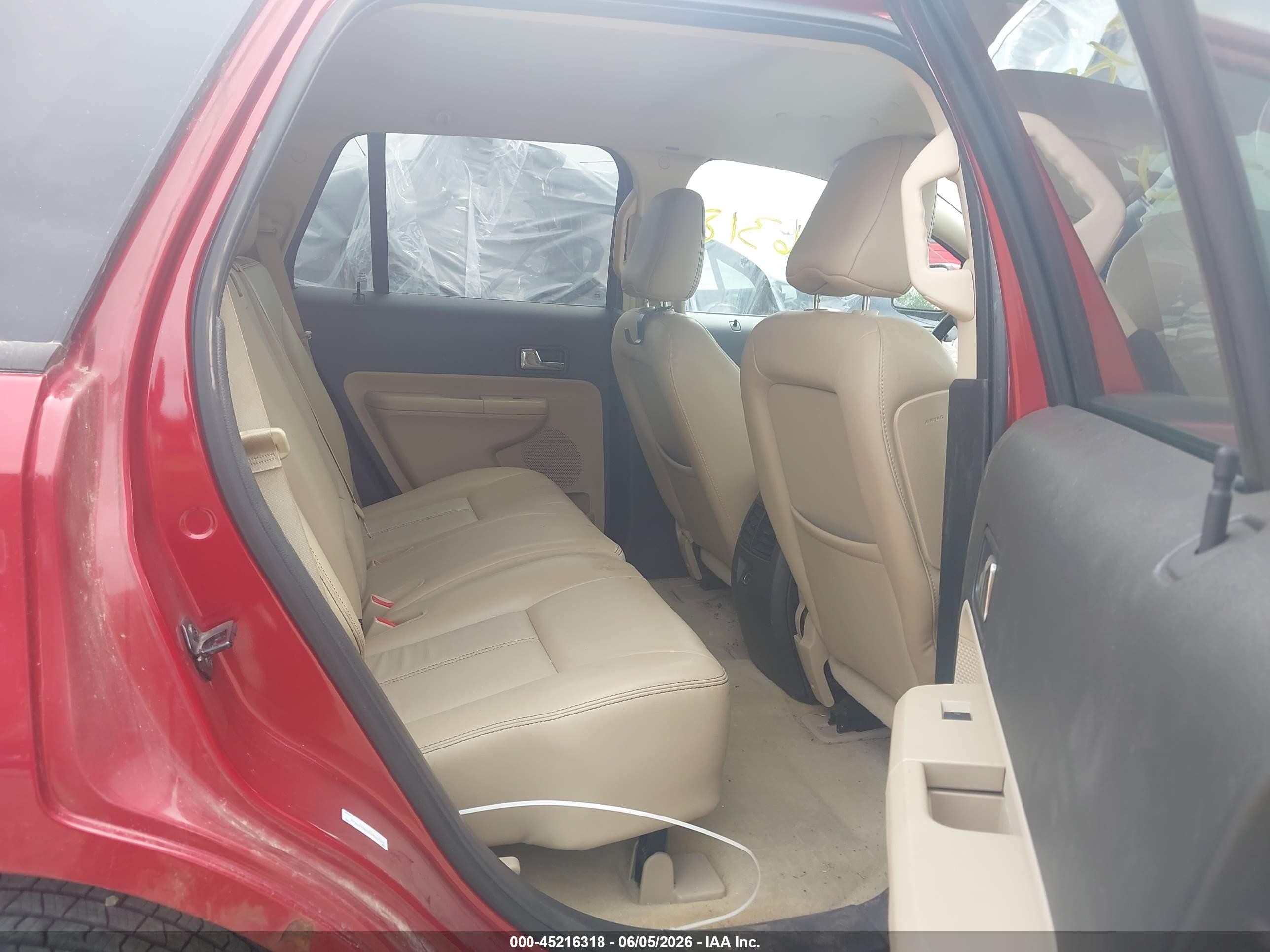 2008 Ford Edge Sel Red vin: 2FMDK48C38BB30569