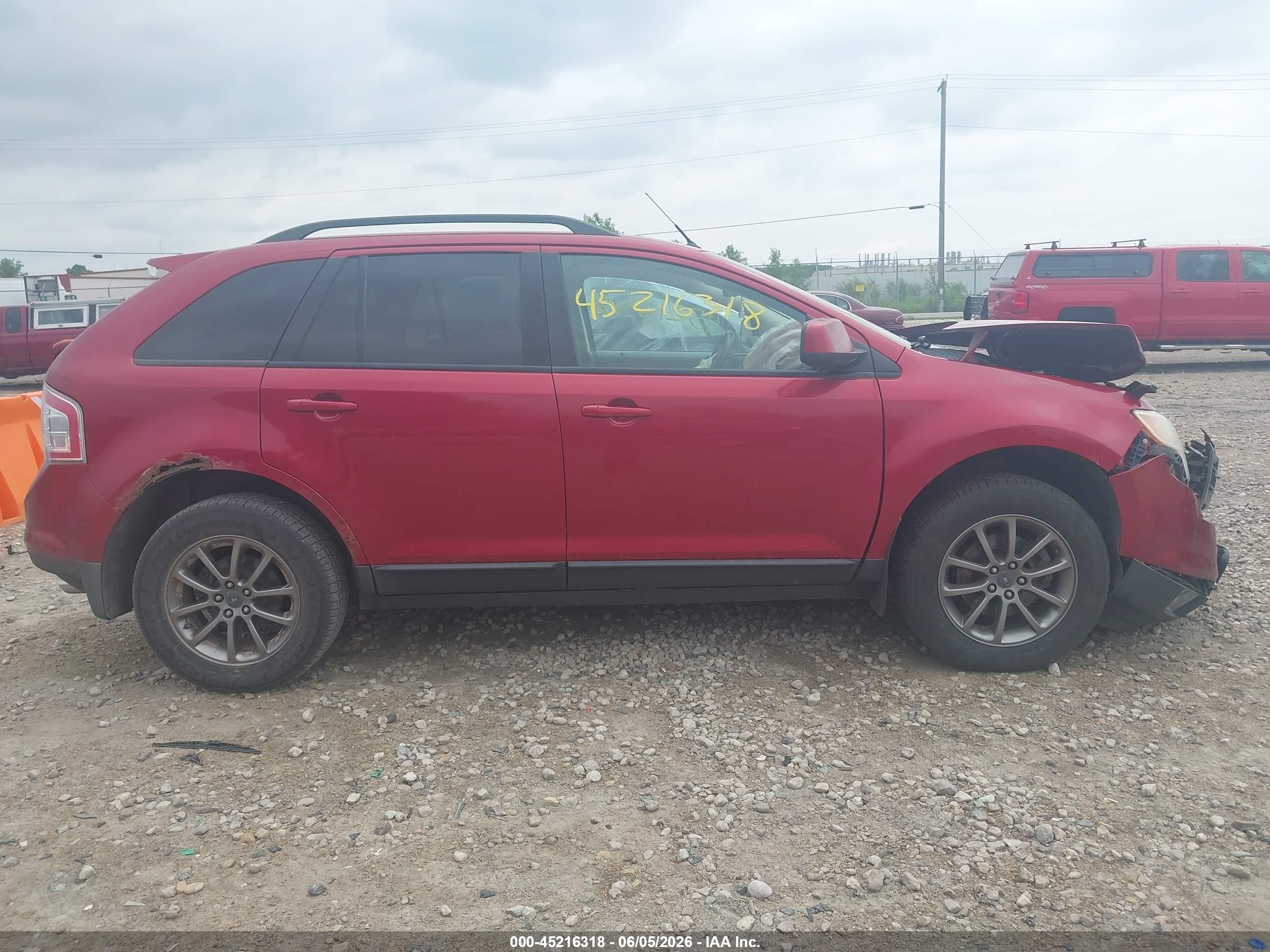 2008 Ford Edge Sel Red vin: 2FMDK48C38BB30569