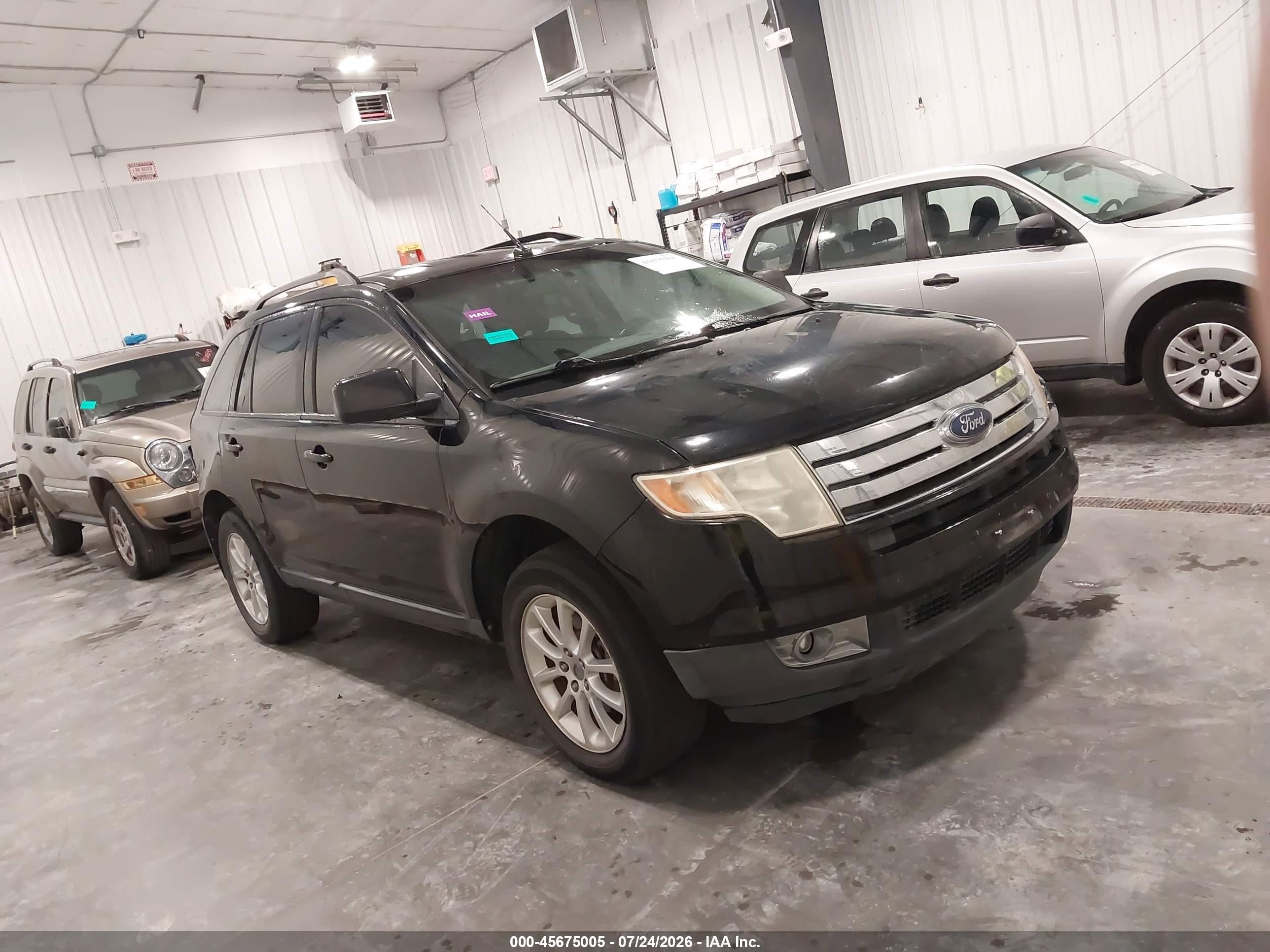 2009 Ford Edge Sel Black vin: 2FMDK48C39BB01719