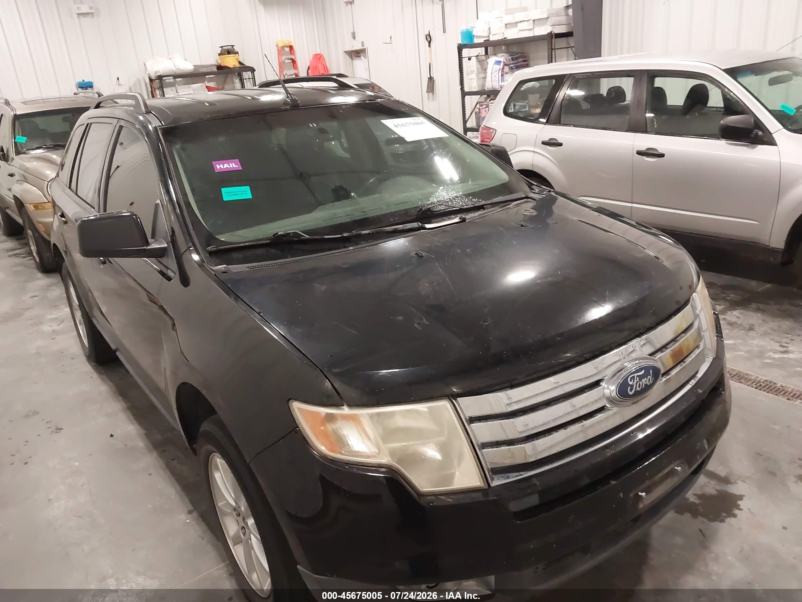 2009 Ford Edge Sel Black vin: 2FMDK48C39BB01719