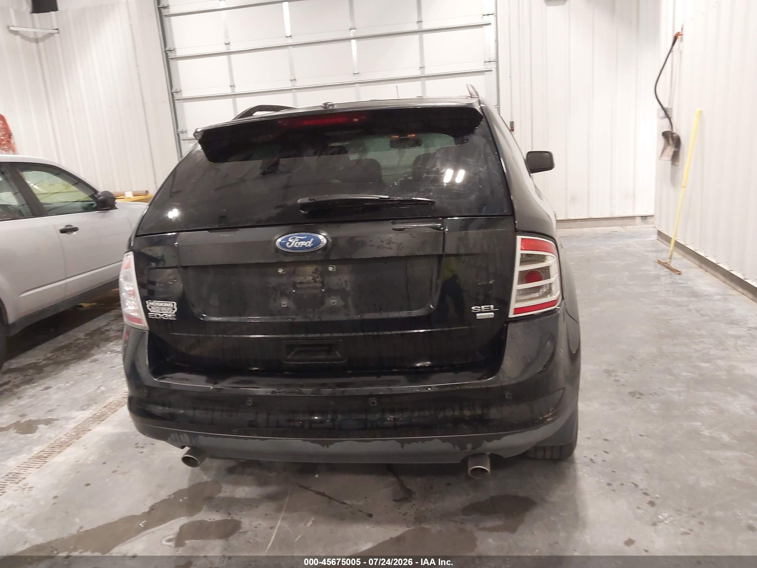 2009 Ford Edge Sel Black vin: 2FMDK48C39BB01719