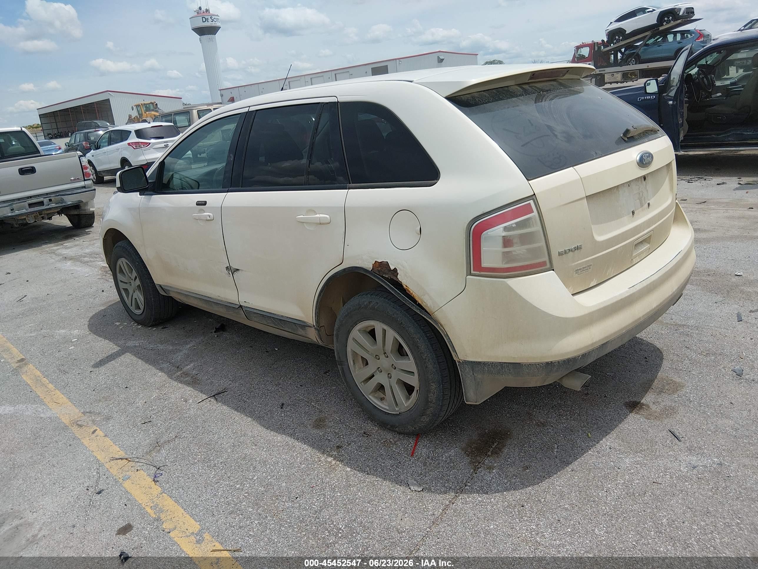 2008 Ford Edge Sel White vin: 2FMDK48C48BA69099