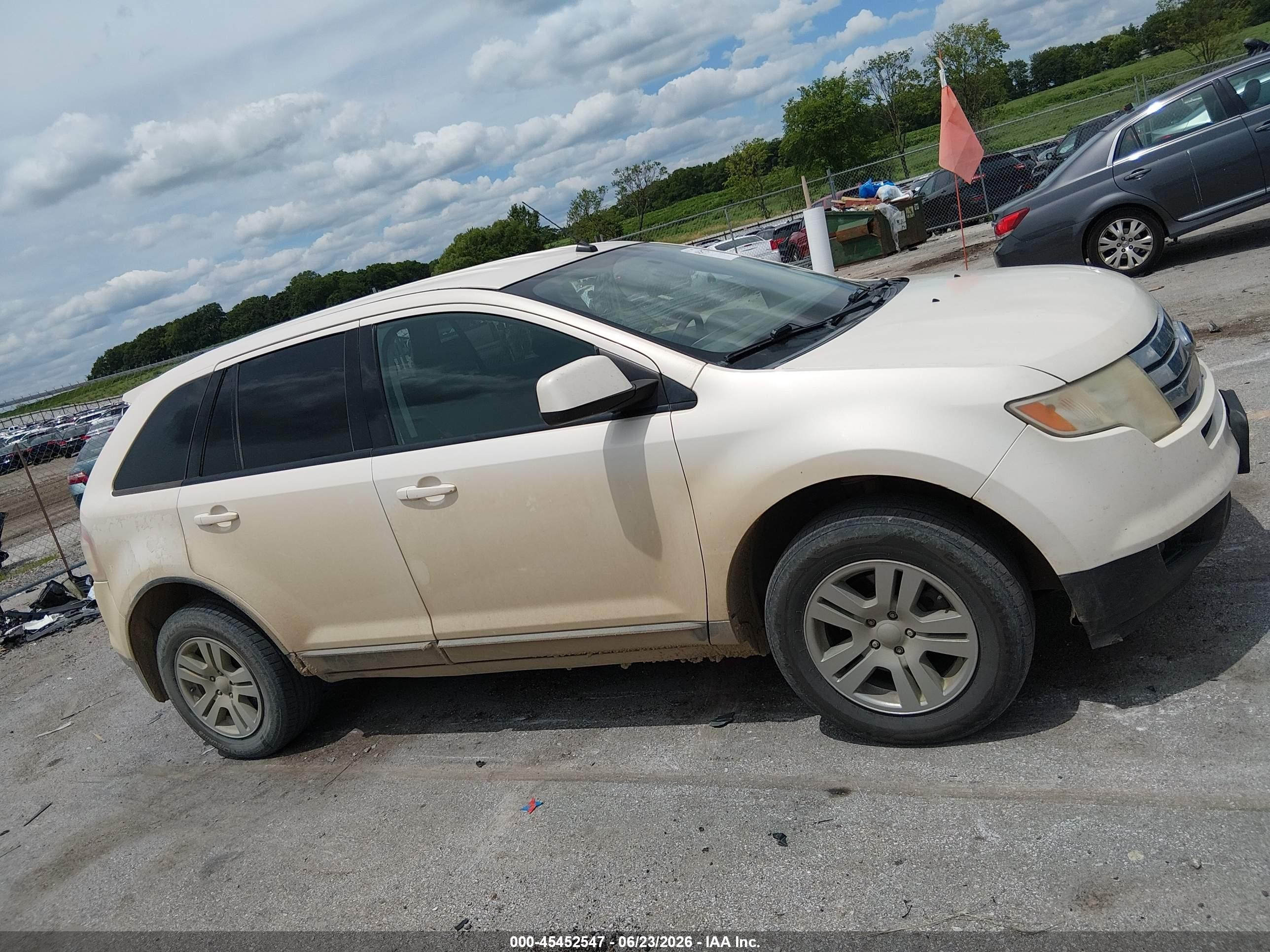 2008 Ford Edge Sel White vin: 2FMDK48C48BA69099