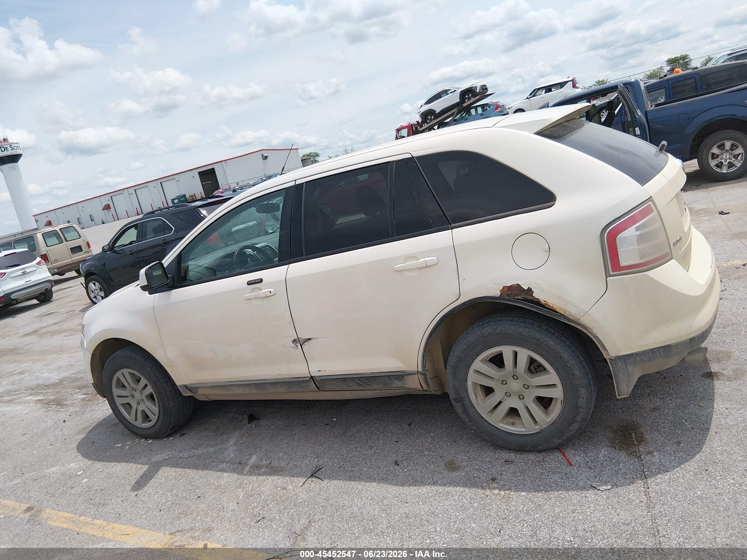 2008 Ford Edge Sel White vin: 2FMDK48C48BA69099