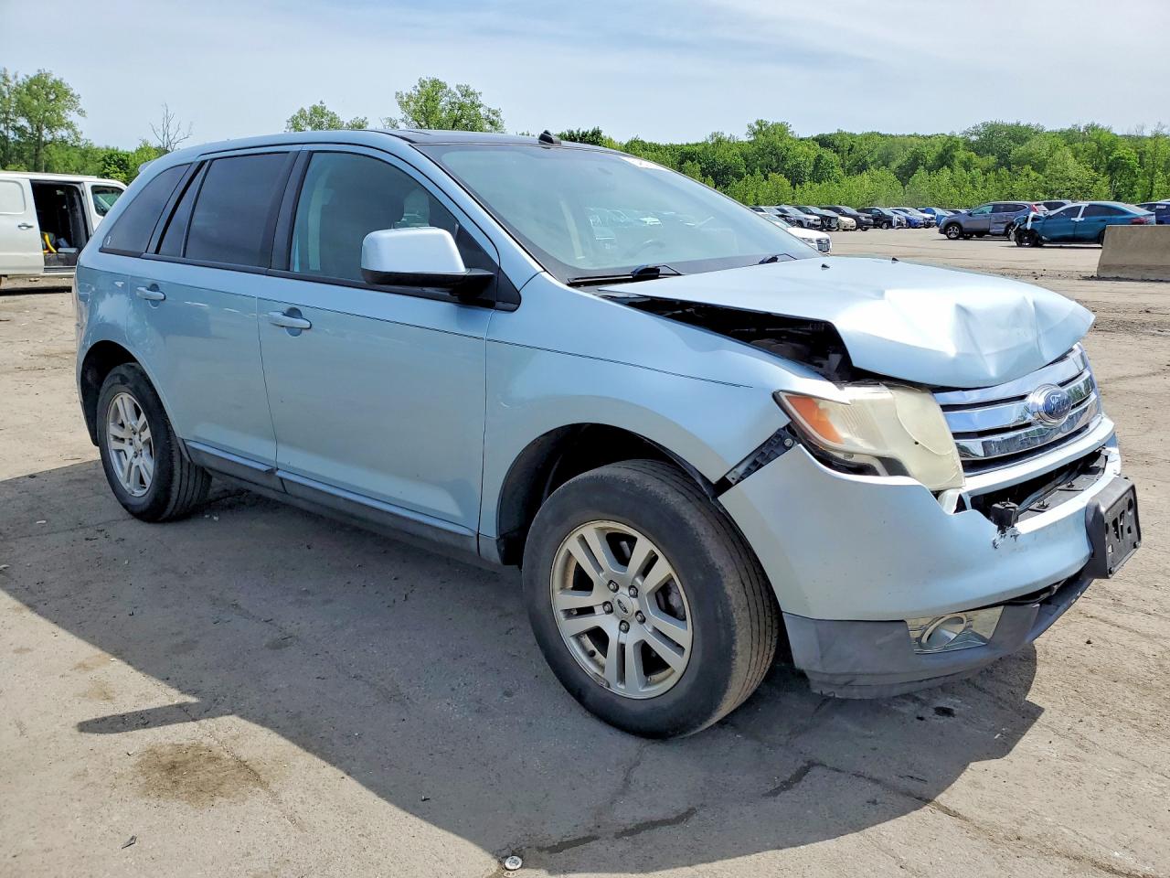 2008 Ford Edge Sel Turquoise vin: 2FMDK48C58BA32871