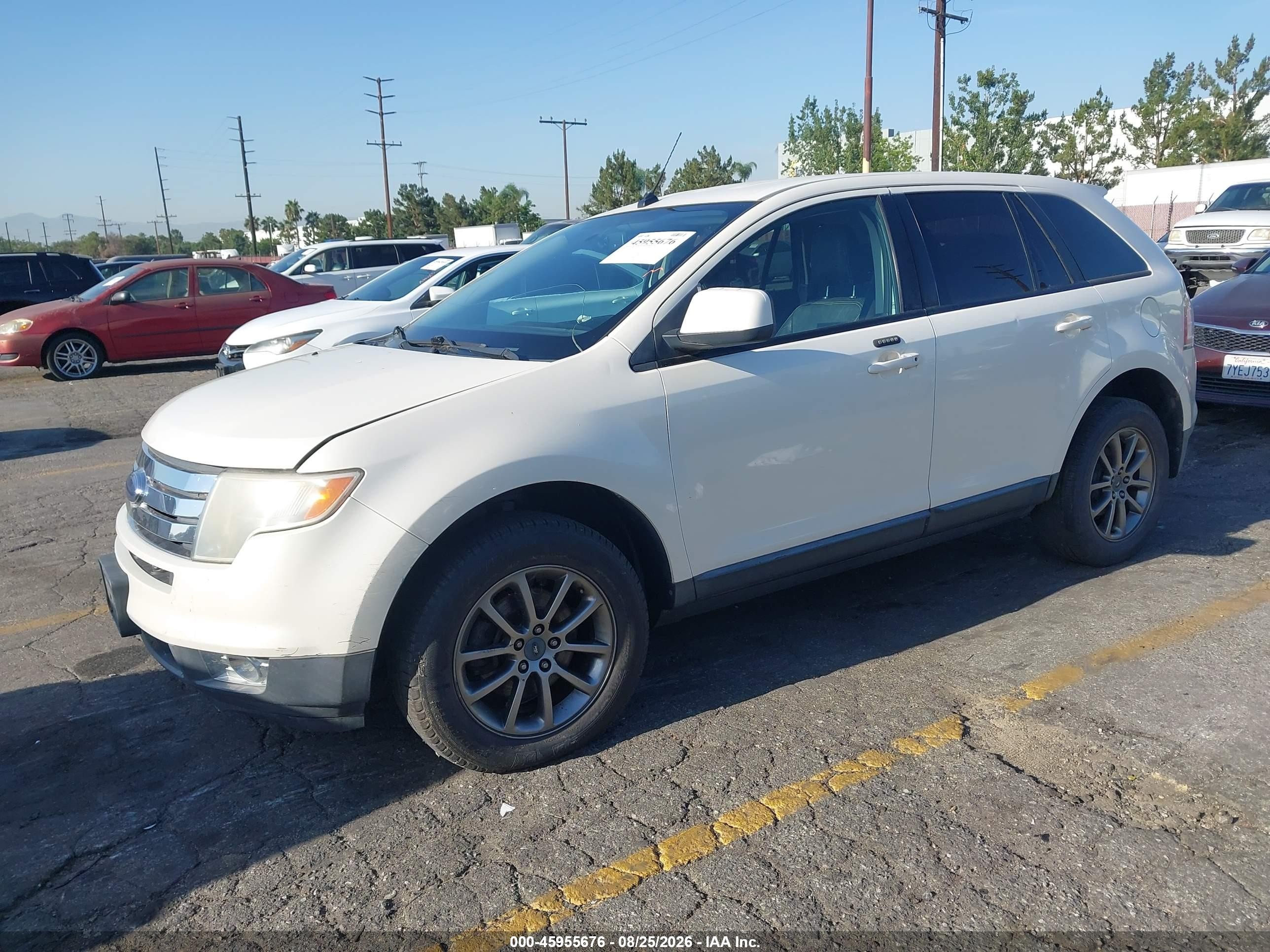 2008 Ford Edge Sel Белый vin: 2FMDK48C58BB24949