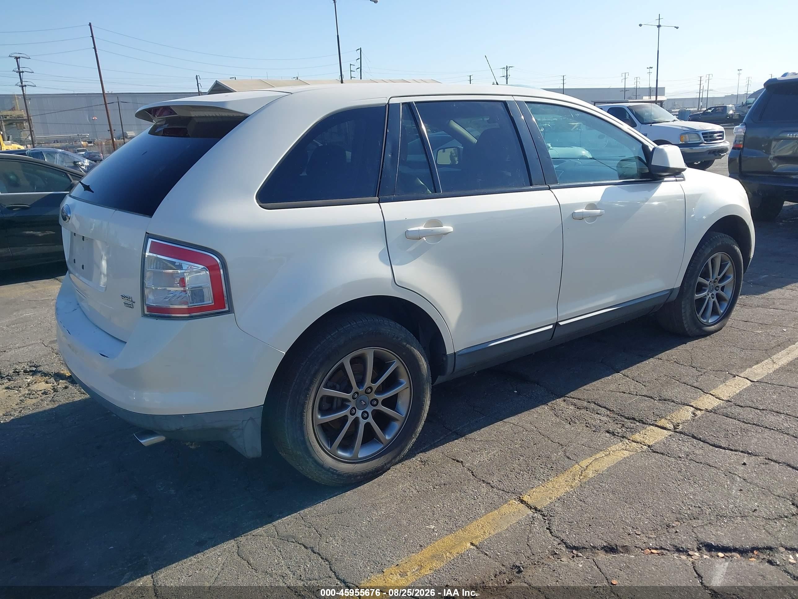 2008 Ford Edge Sel Белый vin: 2FMDK48C58BB24949