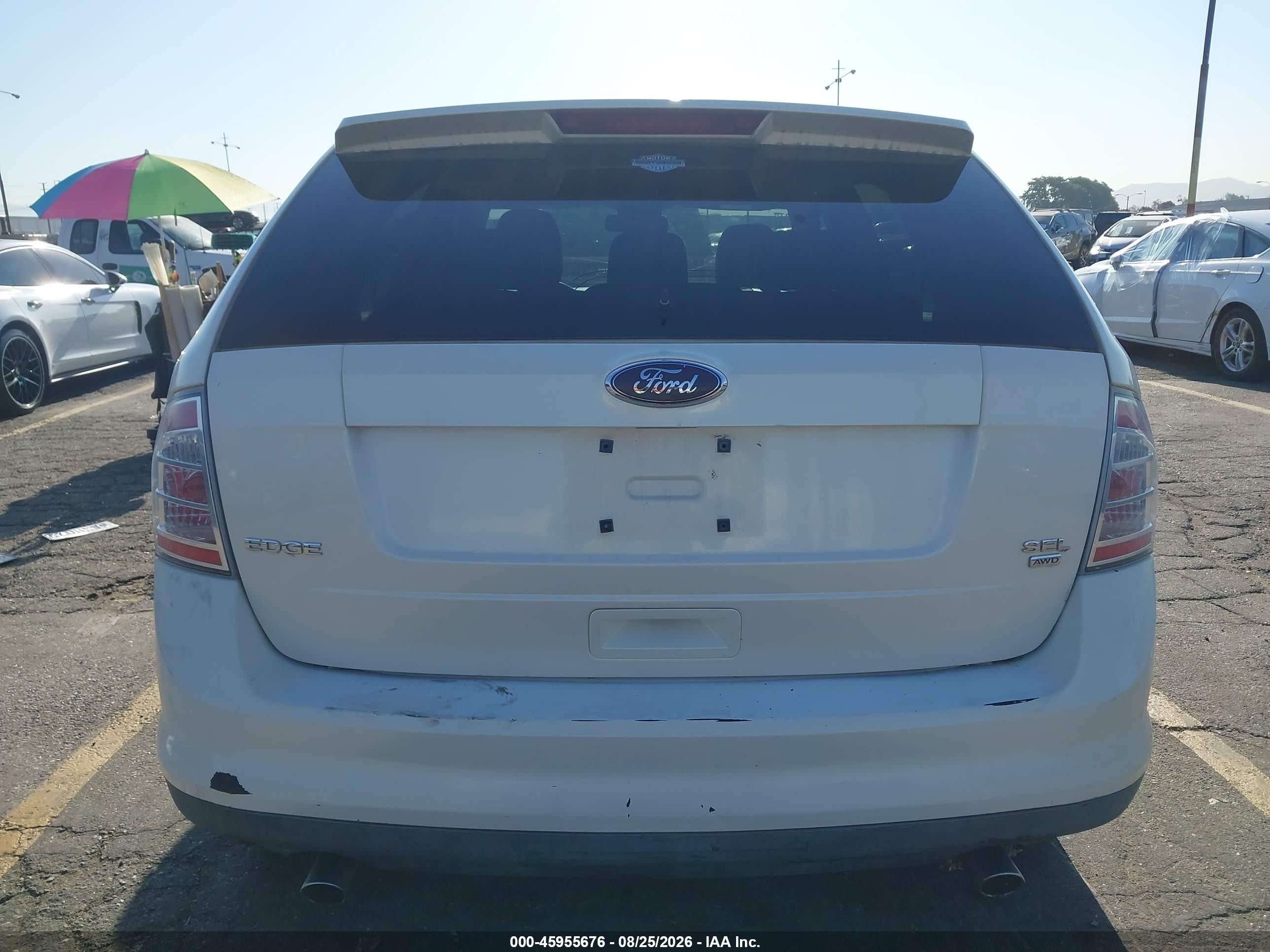 2008 Ford Edge Sel Белый vin: 2FMDK48C58BB24949