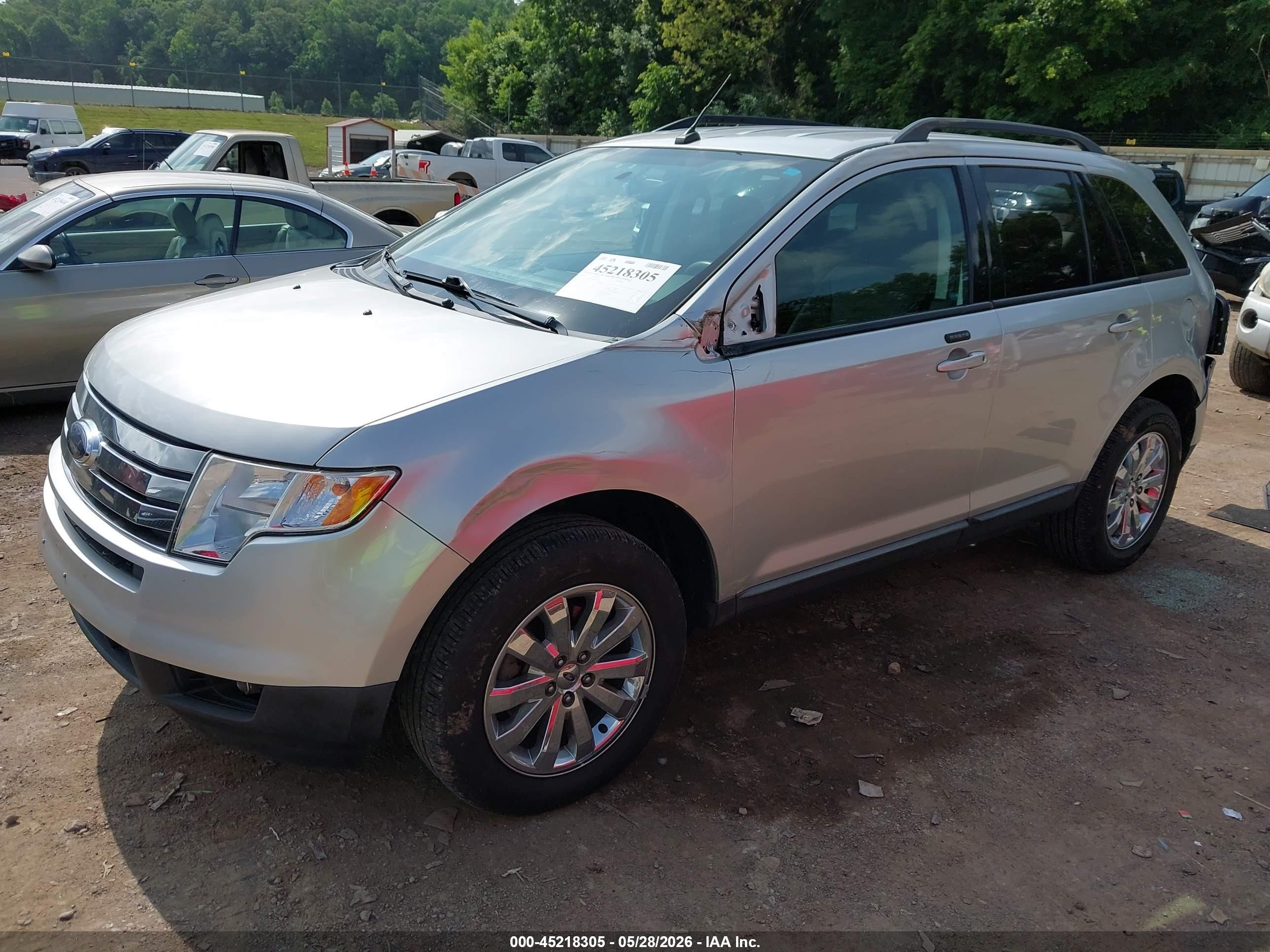 2009 Ford Edge Sel Silver vin: 2FMDK48C59BA69985