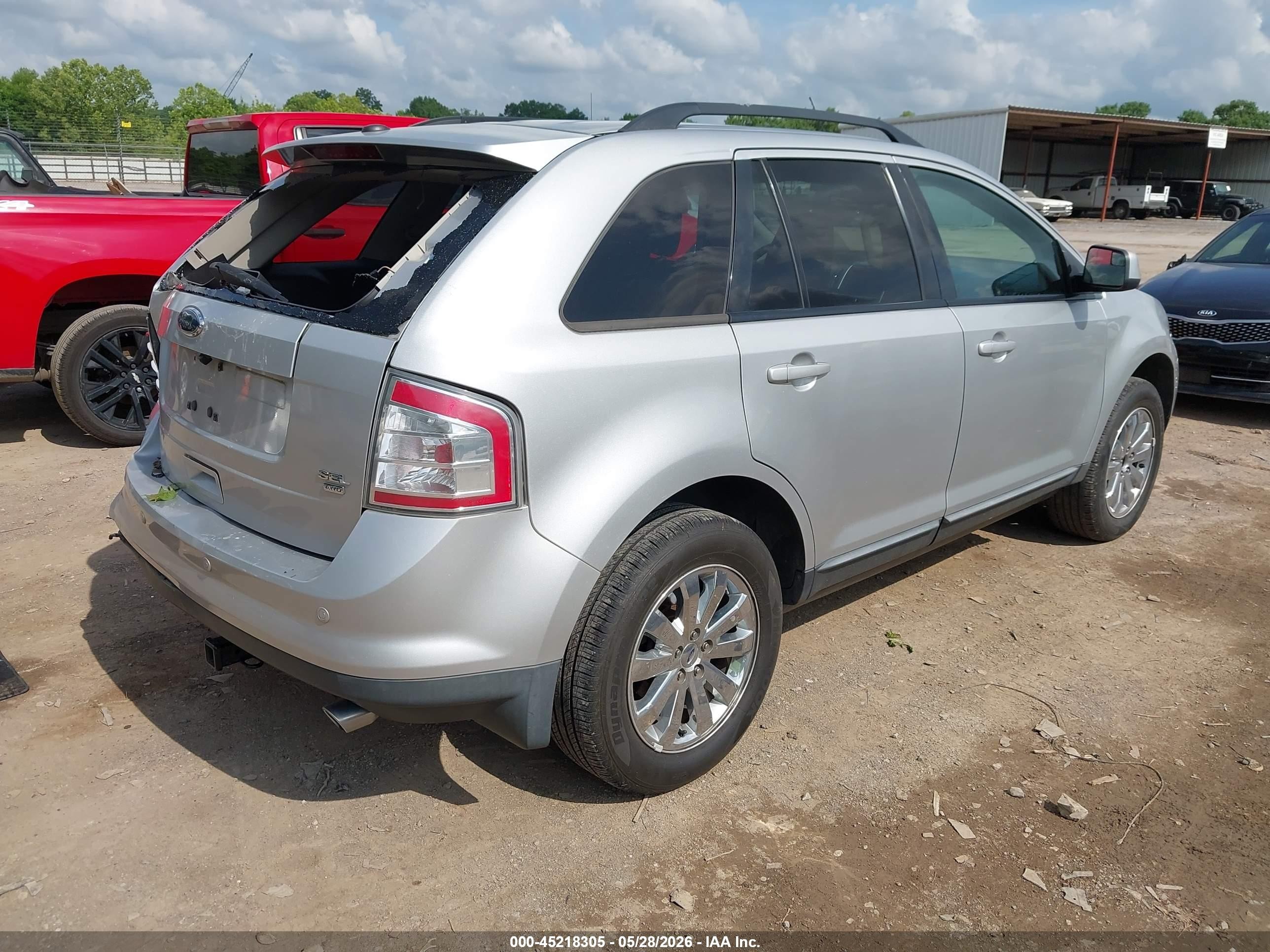 2009 Ford Edge Sel Silver vin: 2FMDK48C59BA69985