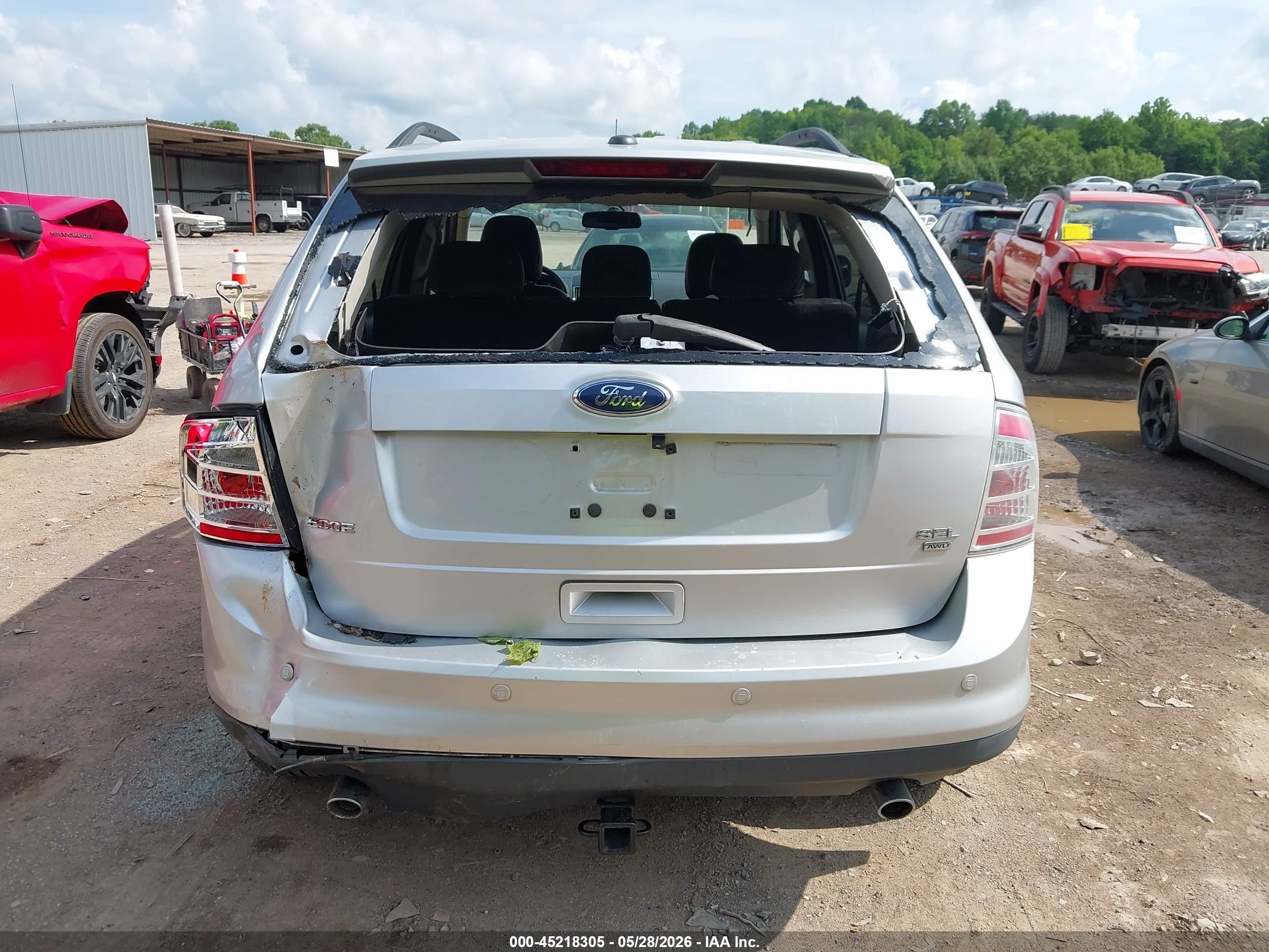 2009 Ford Edge Sel Silver vin: 2FMDK48C59BA69985